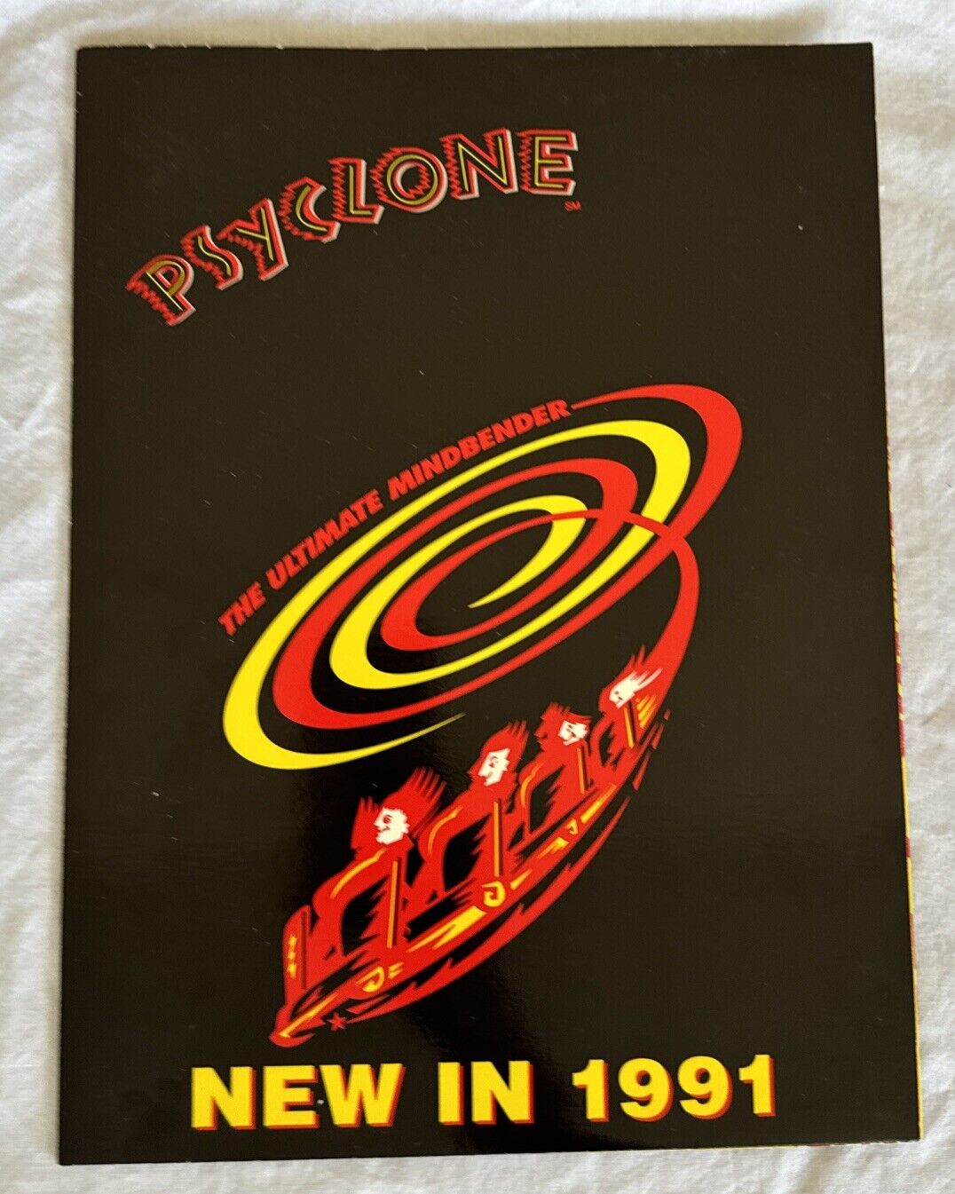 Six Flags Magic Mountain Vintage Press Kit “Psyclone” 1991 Wooden Roller Coaster