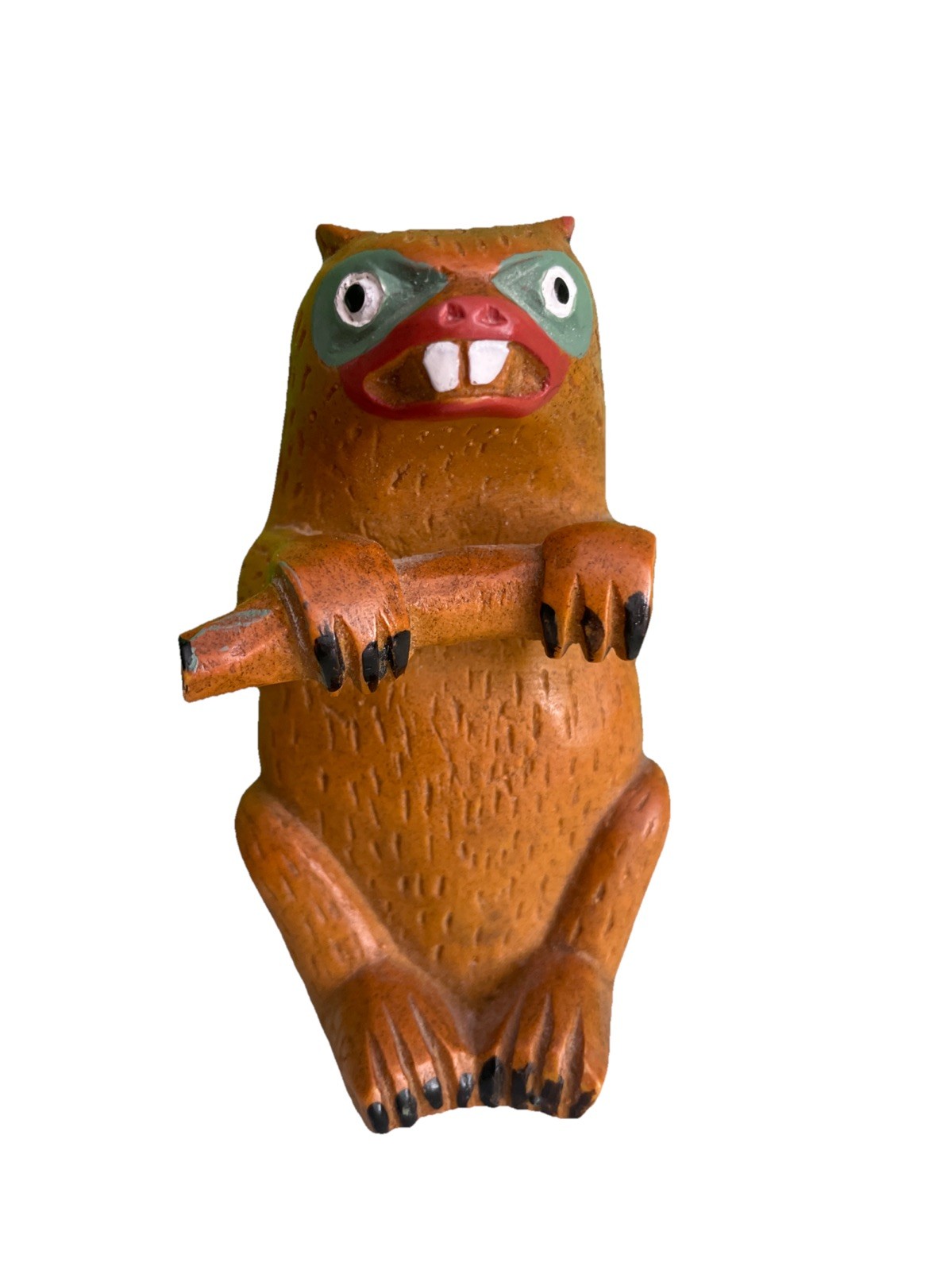 vintage native beaver resin Sculpture Figure souvenir paper weight - 3.5'' tall vintage native beaver resin Sculpture Figure souvenir paper weight - 3.5'' tall