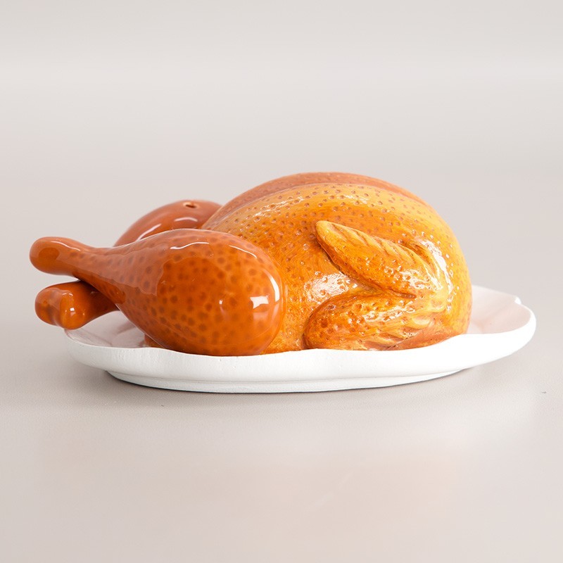 Roasted Turkey Salt & Pepper Shaker Set Magnetic Legs Thanksgiving Table Decor Roasted Turkey Salt & Pepper Shaker Set Magnetic Legs Thanksgiving Table Decor