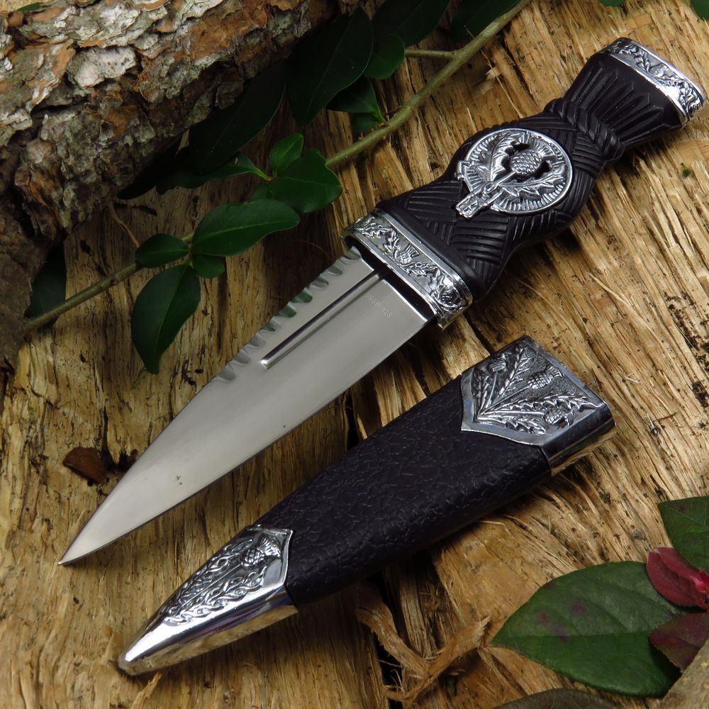 NEW Dagger Scottish Sgian Dubh Small Dirk Knife Stainless Steel Blade 7" Overall