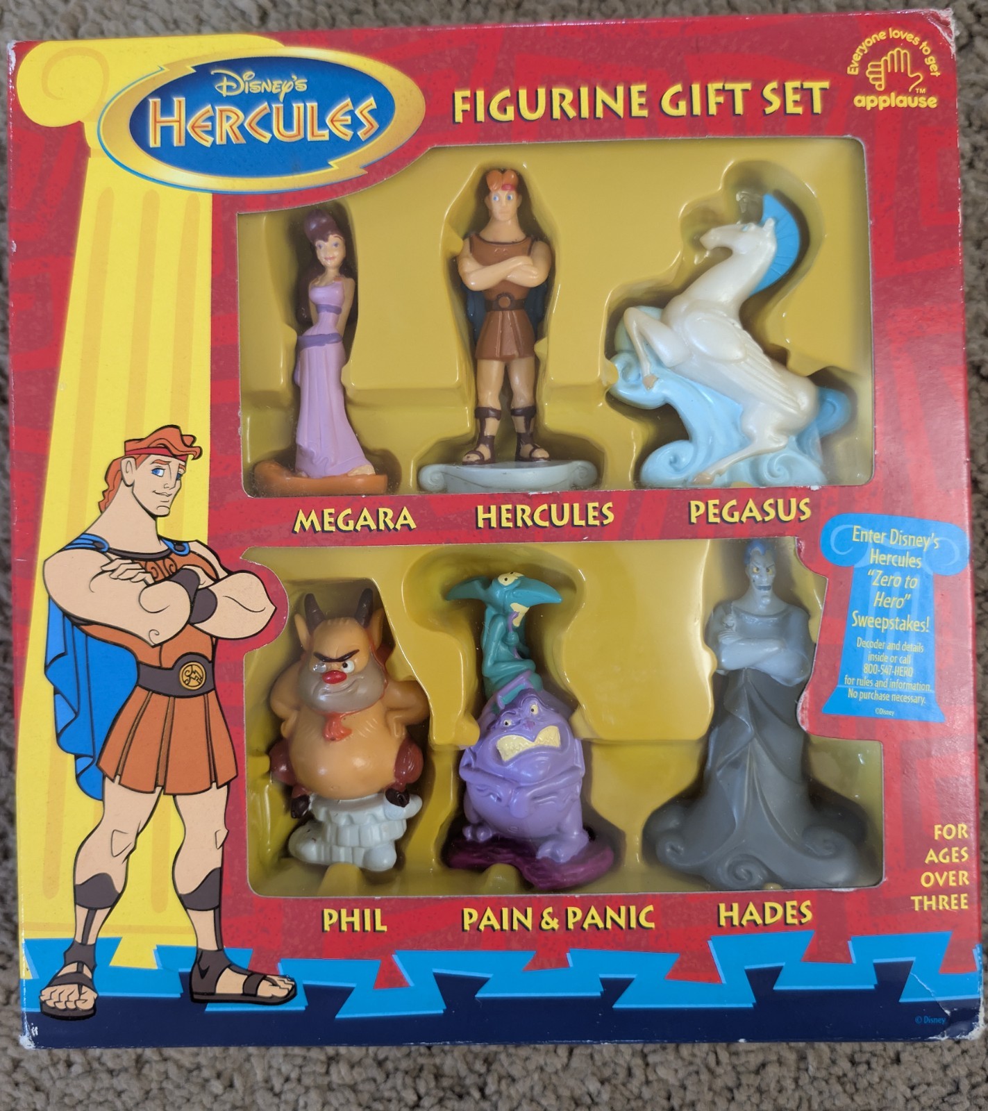 Disney Hercules Figurine Gift Set Applause 1997 Vintage NIB Disney Hercules Figurine Gift Set Applause 1997 Vintage NIB