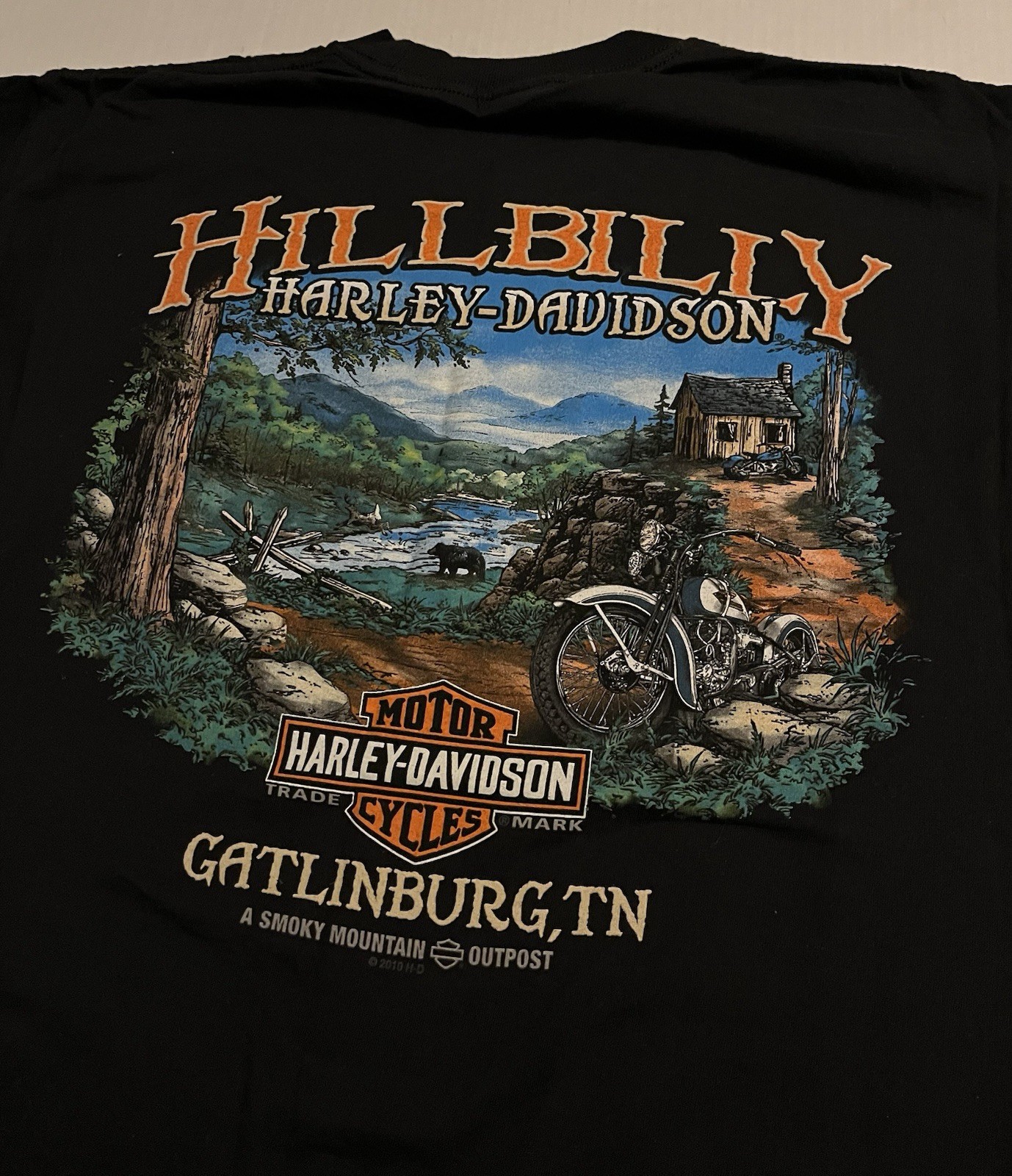 VTG Harley Davidson Motorcycles 2012 Hillbilly Gatlinburg T-Shirt LARGE Biker VTG Harley Davidson Motorcycles 2012 Hillbilly Gatlinburg T-Shirt LARGE Biker