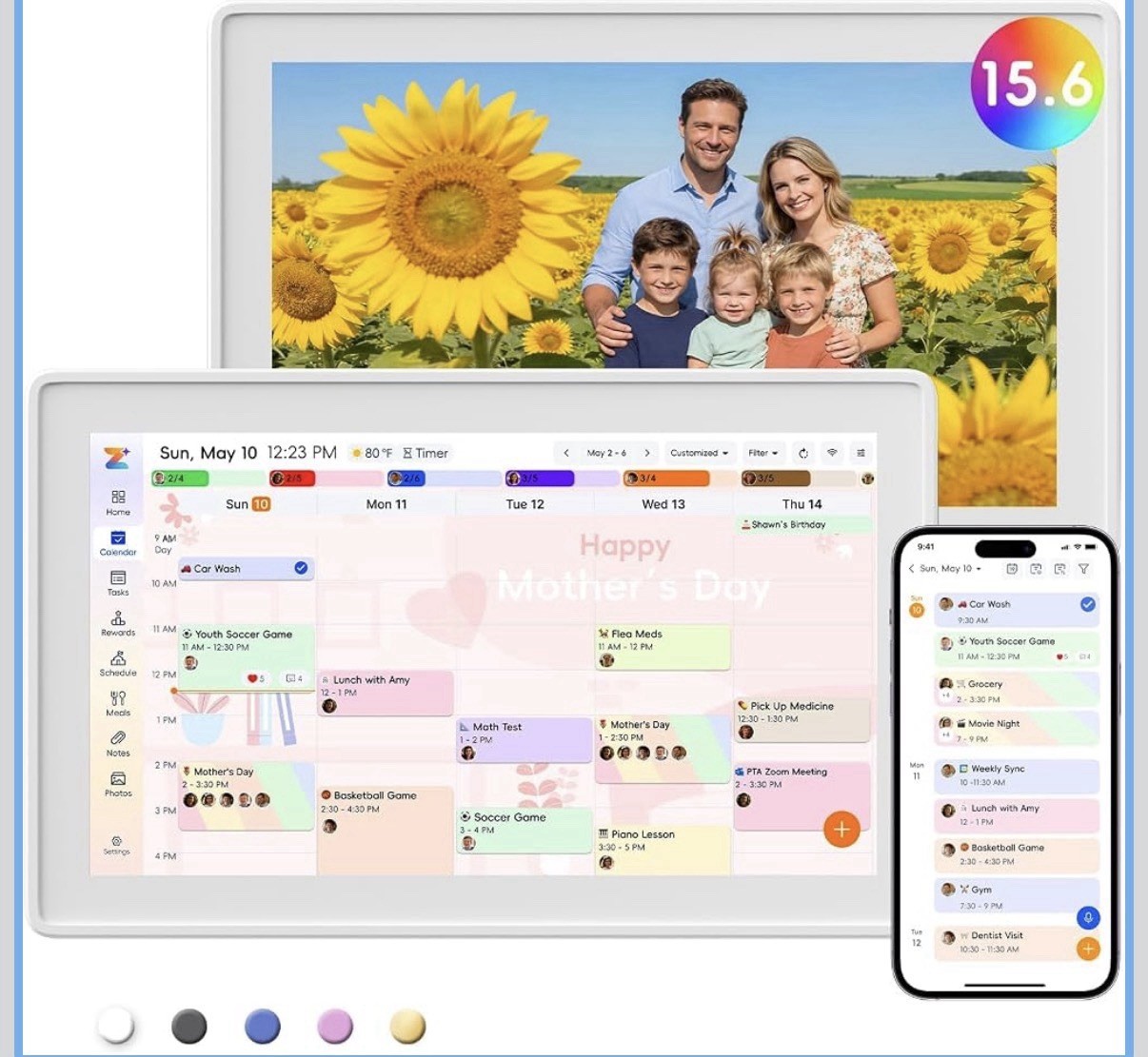 Westsee 15.6" Digital Calendar, No Subscription Smar Westsee 15.6" Digital Calendar, No Subscription Smar
