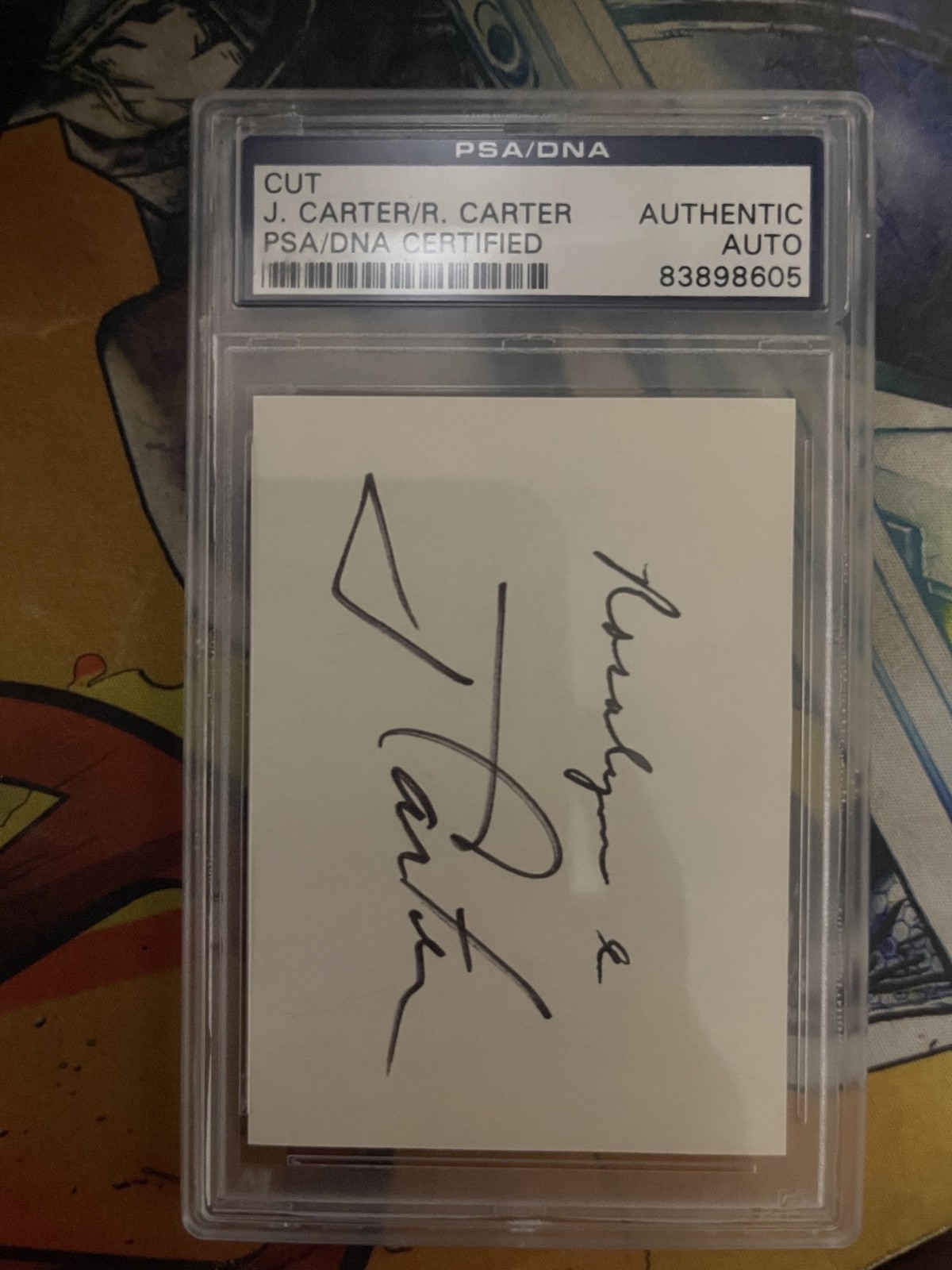 Jimmy & Rosalyn Carter Signed Cut Autograph PSA Jimmy & Rosalyn Carter Signed Cut Autograph PSA