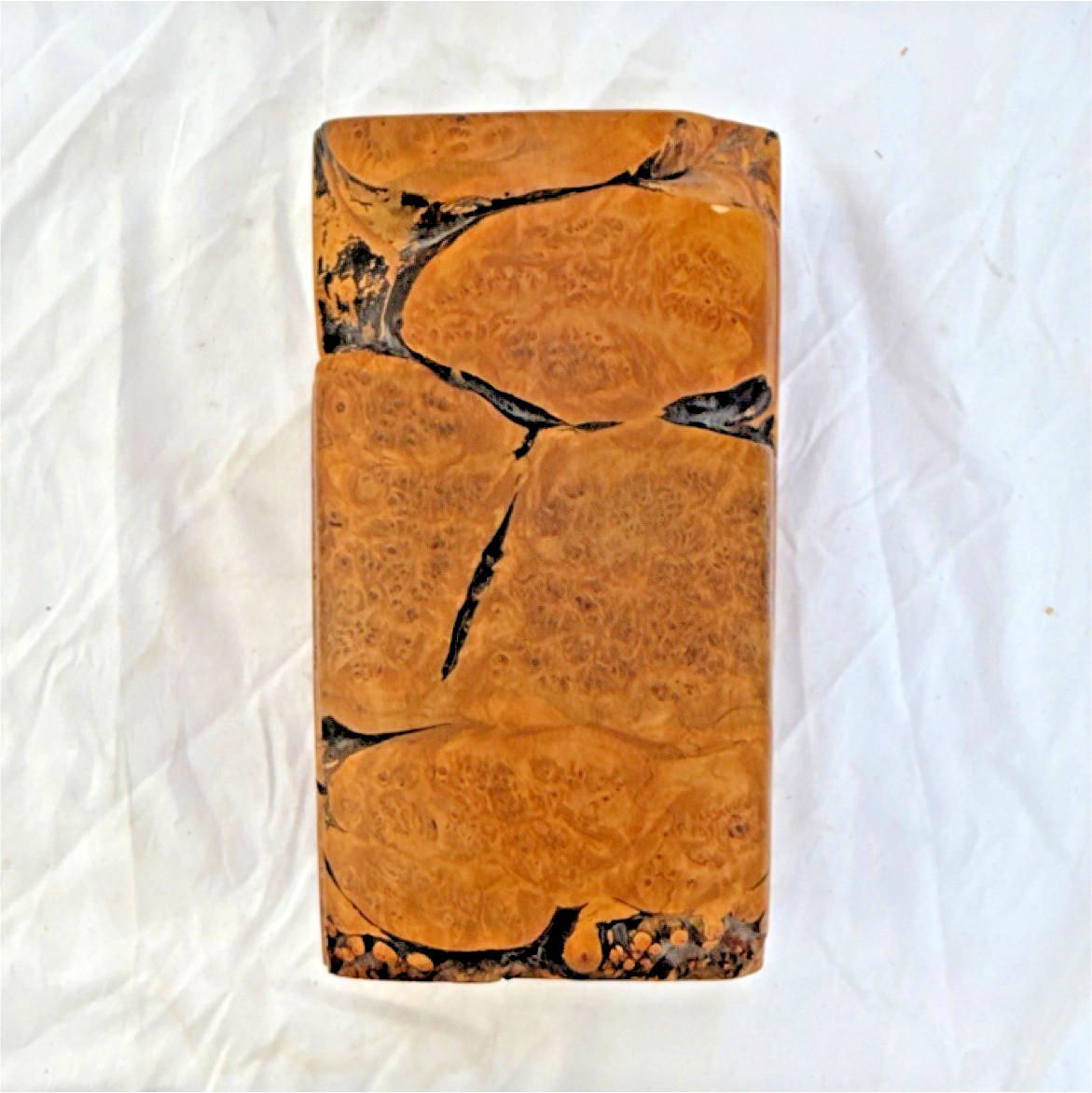 Vintage 1981 Michael Elkan Signed Maple Burl Interlocking Nesting Puzzle Box Vintage 1981 Michael Elkan Signed Maple Burl Interlocking Nesting Puzzle Box