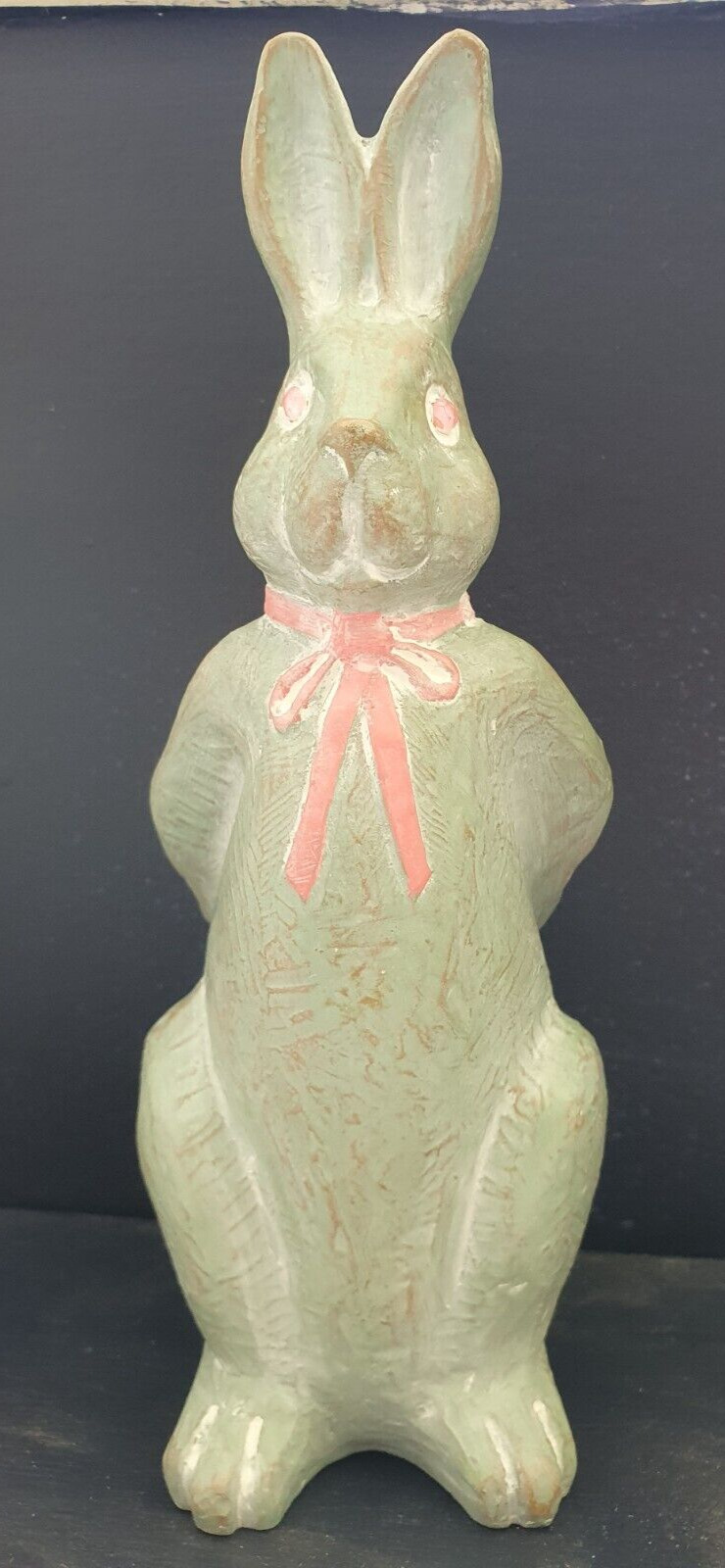 Isabel Bloom Rabbit Bunny Holder Cement Sculpture Garden Easter Spring 8\