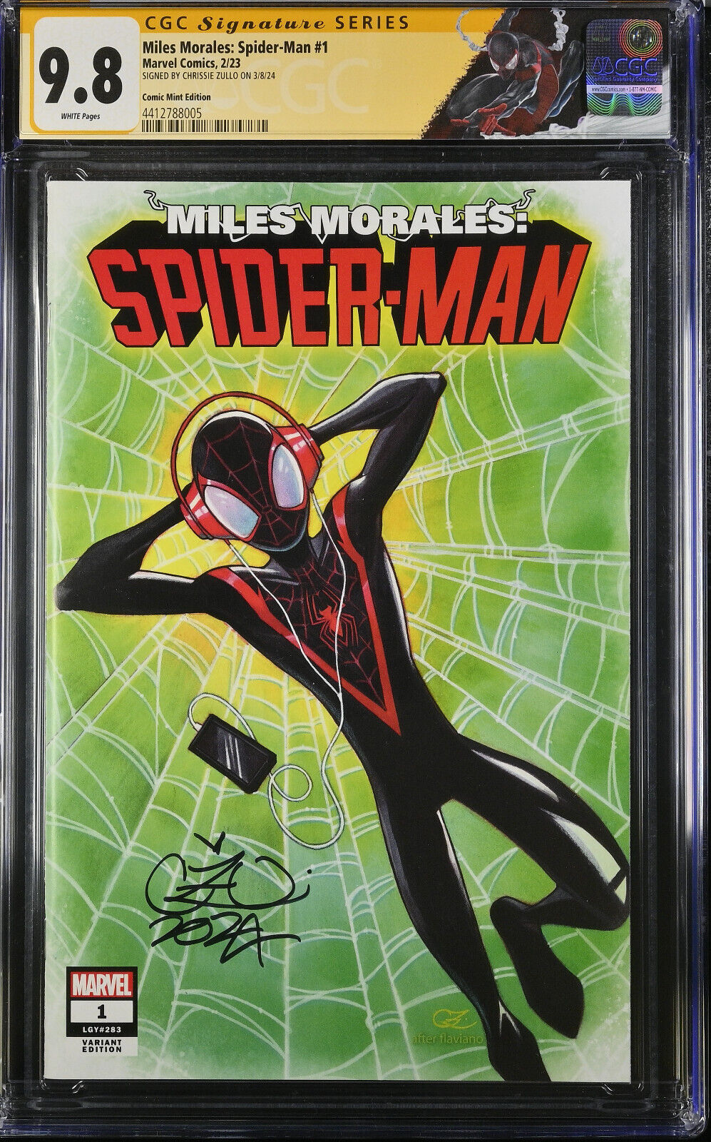Miles Morales: Spider-Man #1 Chrissie Zullo Trade Variant CGC 9.8 - Ltd to 1000