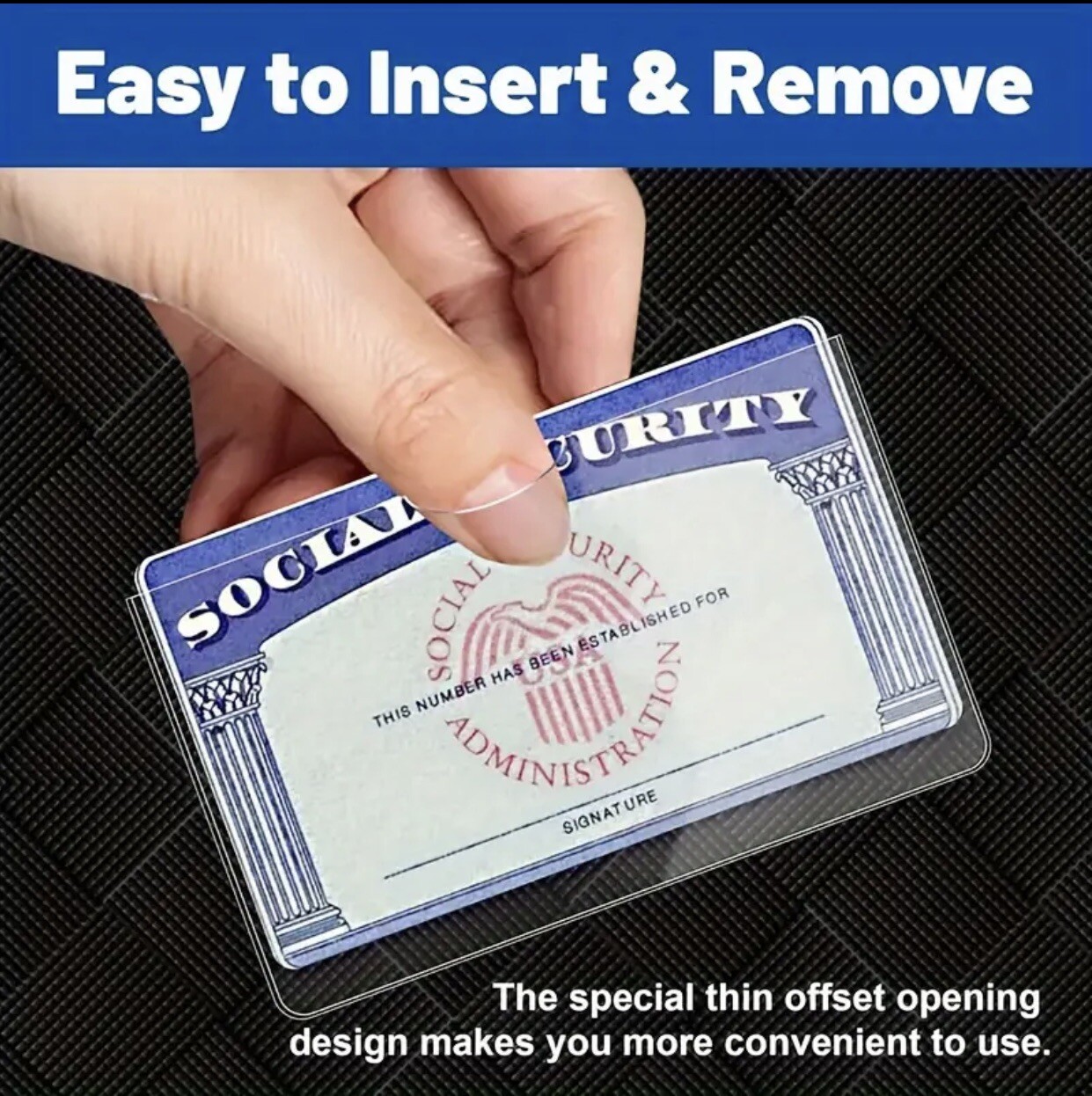 1x Social Security Card Protector Sleeve/New Medicare Card Protector Sleeve 1x Social Security Card Protector Sleeve/New Medicare Card Protector Sleeve
