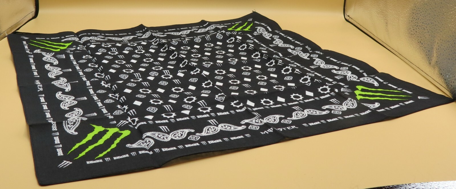 Monster Energy 21" Bandana with Monster Pattern 100% Original Monster Energy 21" Bandana with Monster Pattern 100% Original