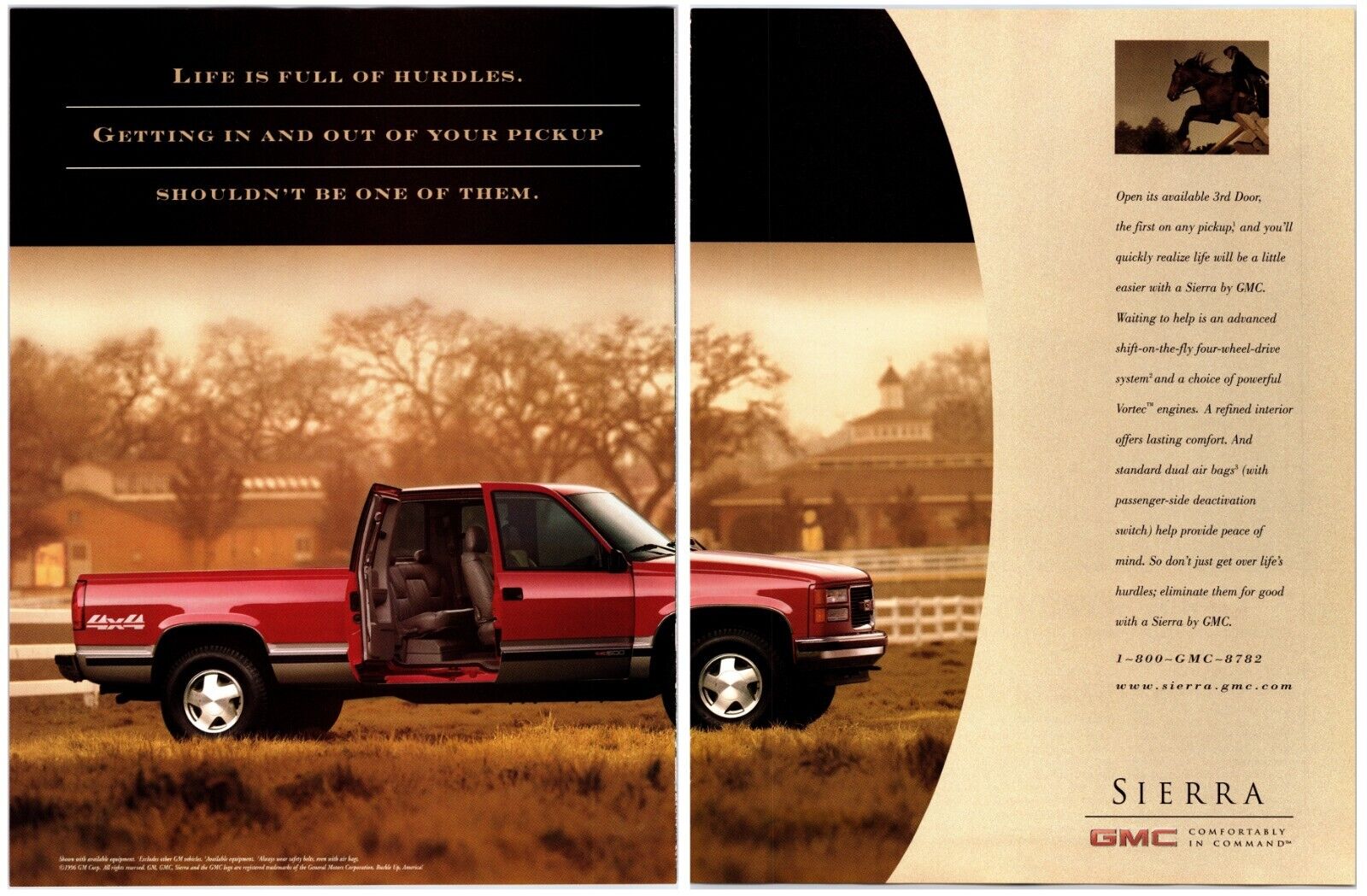 Original 1997 GMC Sierra Trucks - Original 2 Page Print Advertisement (16x11)
