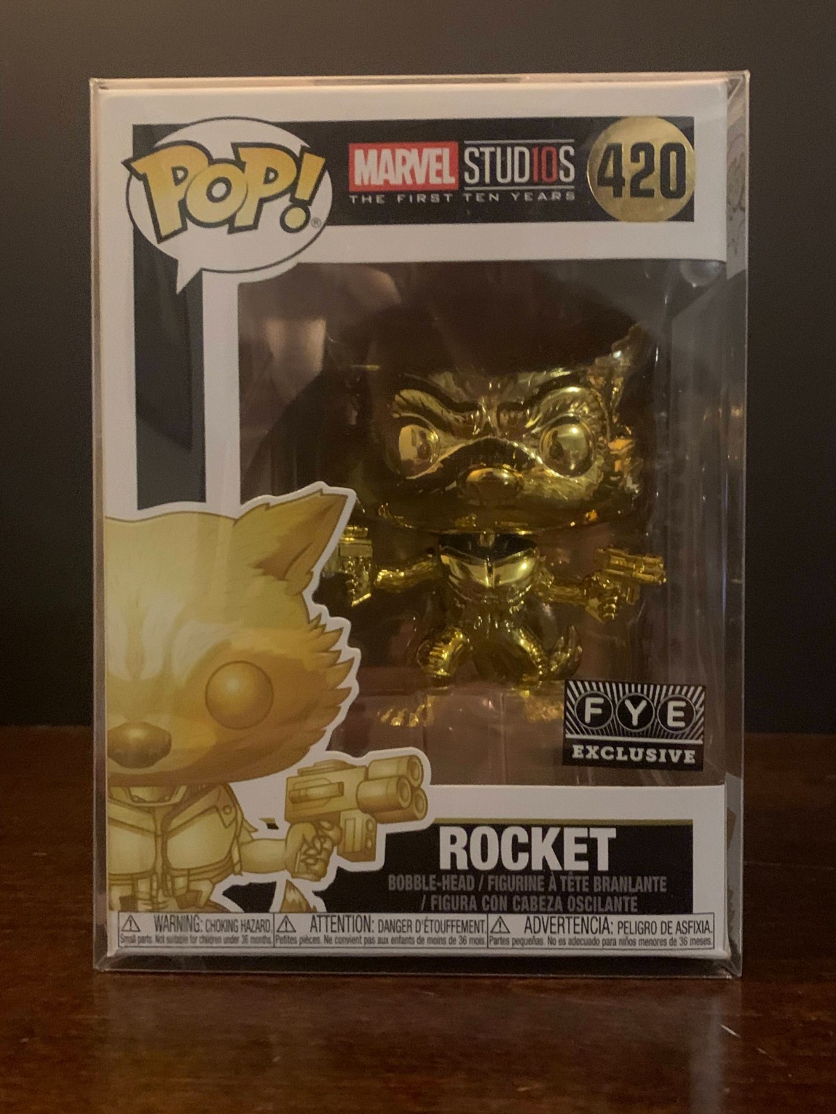 Funko Pop Vinyl: Marvel - Rocket Raccoon - FYE (Exclusive) #420