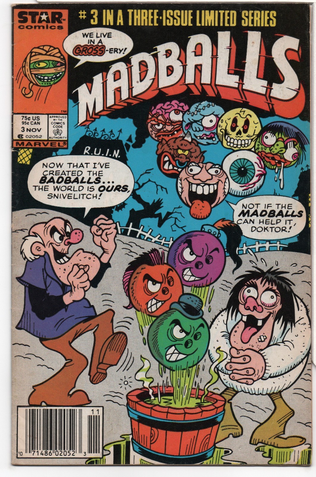 MADBALLS #3 – 1ST APP – 1ST PRINT – ATTACK OF THE BAD BALLS – MICHAEL GALLAGHER MADBALLS #3 – 1ST APP – 1ST PRINT – ATTACK OF THE BAD BALLS – MICHAEL GALLAGHER