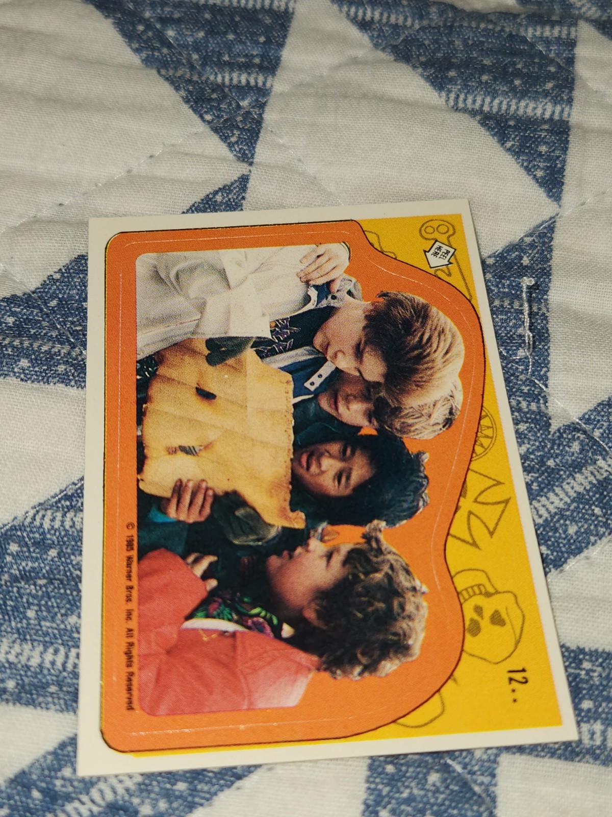1985 Topps The Goonies Stickers #12 Goonies Corner Puzzle Piece 1985 Topps The Goonies Stickers #12 Goonies Corner Puzzle Piece