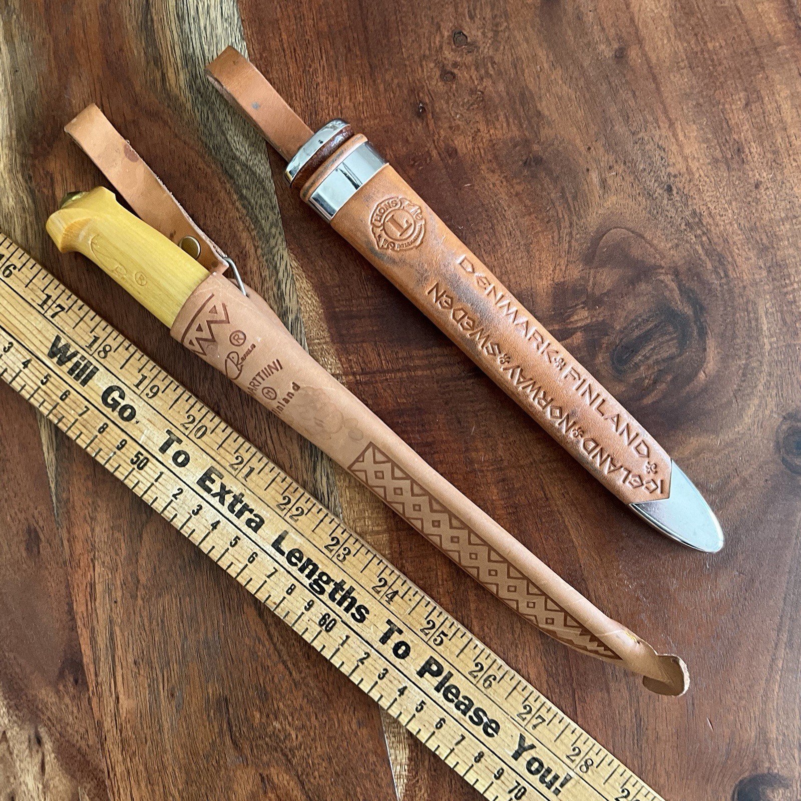 Vintage Scandinavian Lions Club International Geilo Knivfabrikk Knife & Sheath Vintage Scandinavian Lions Club International Geilo Knivfabrikk Knife & Sheath