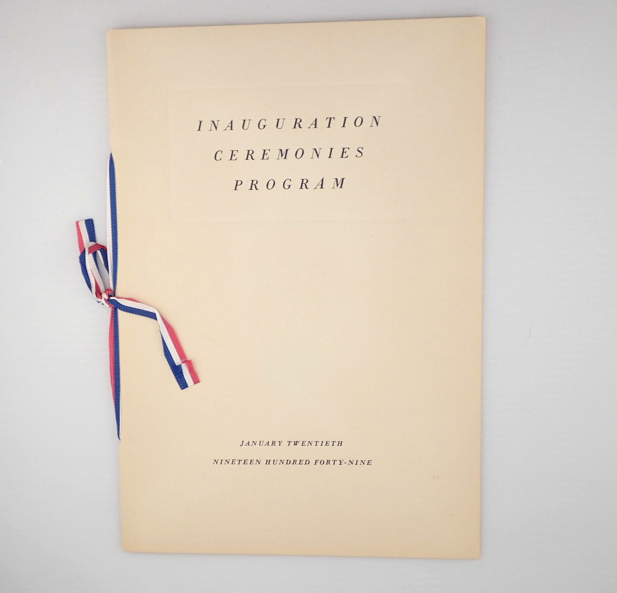 1949 Truman Barkley Presidential Inauguration Program - 10pp Official Booklet 1949 Truman Barkley Presidential Inauguration Program - 10pp Official Booklet