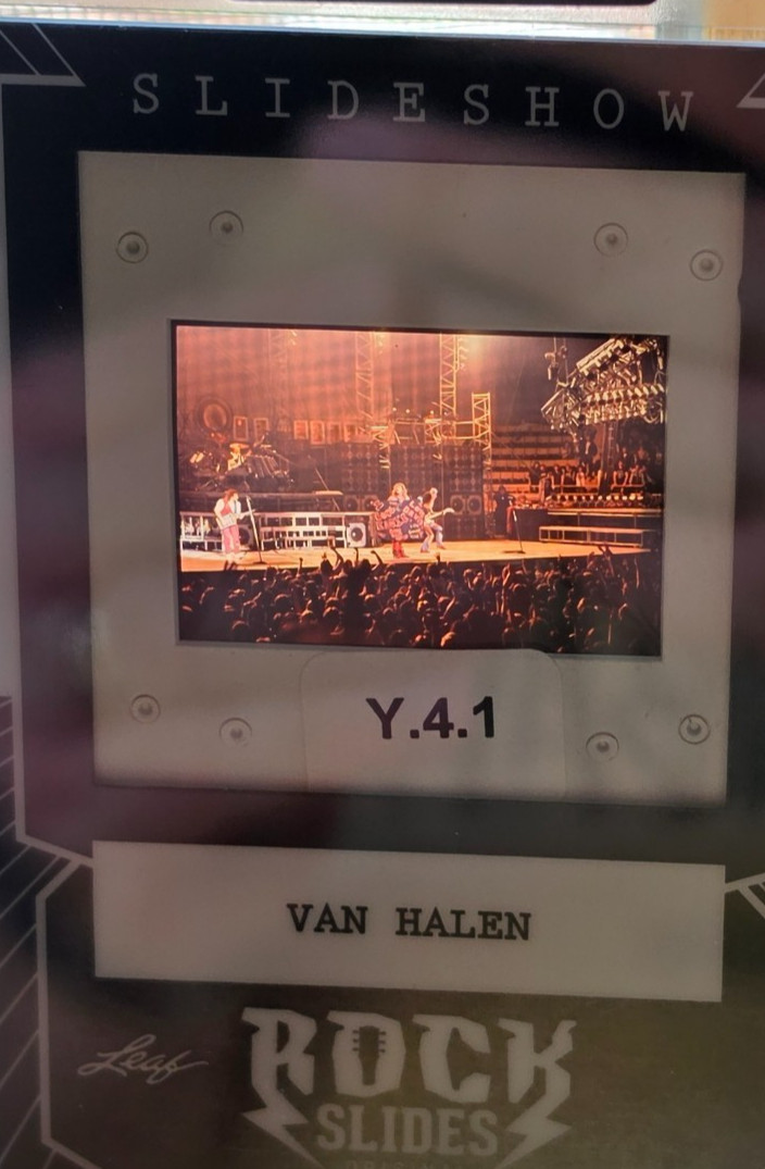 VAN HALEN Eddie Van Halen RELIC SLIDE Card 2026 Leaf SLIDESHOW Rock SLIDES ROTH VAN HALEN Eddie Van Halen RELIC SLIDE Card 2026 Leaf SLIDESHOW Rock SLIDES ROTH