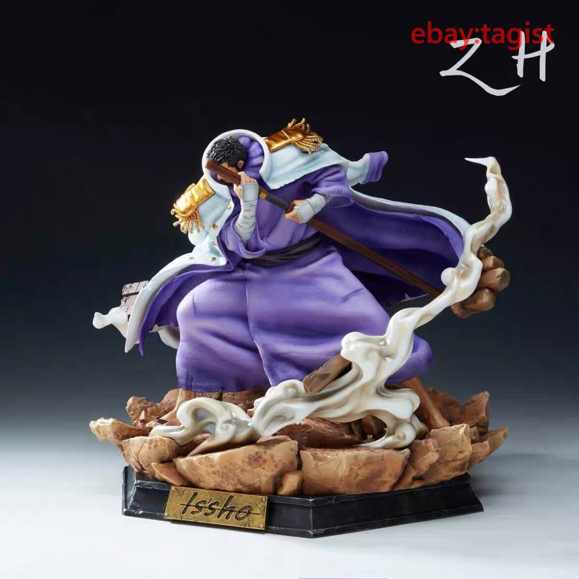 ZH Studio One Piece Fujitora Issho Statue Resin Figurine Model H36cm ZH Studio One Piece Fujitora Issho Statue Resin Figurine Model H36cm
