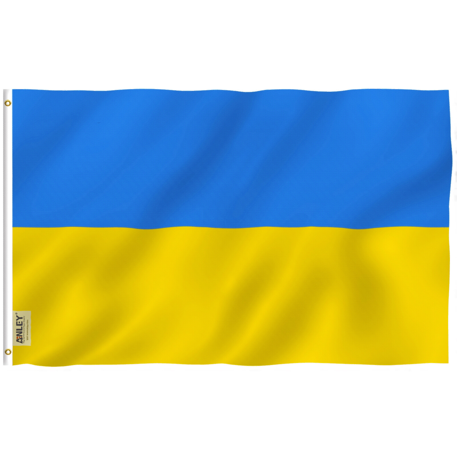 Anley Fly Breeze 3x5 Foot Ukraine Flag - Ukrainian National Flags Polyester Anley Fly Breeze 3x5 Foot Ukraine Flag - Ukrainian National Flags Polyester