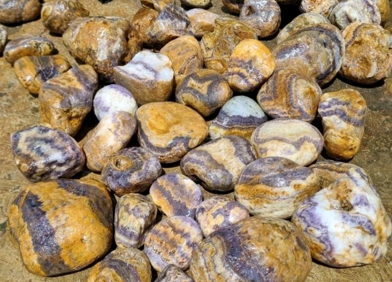 1 KG LOT NATURAL UNTREATED HIGH QUALITY ROUGH CEVRON BANDED AMETHYST 1 KG LOT NATURAL UNTREATED HIGH QUALITY ROUGH CEVRON BANDED AMETHYST