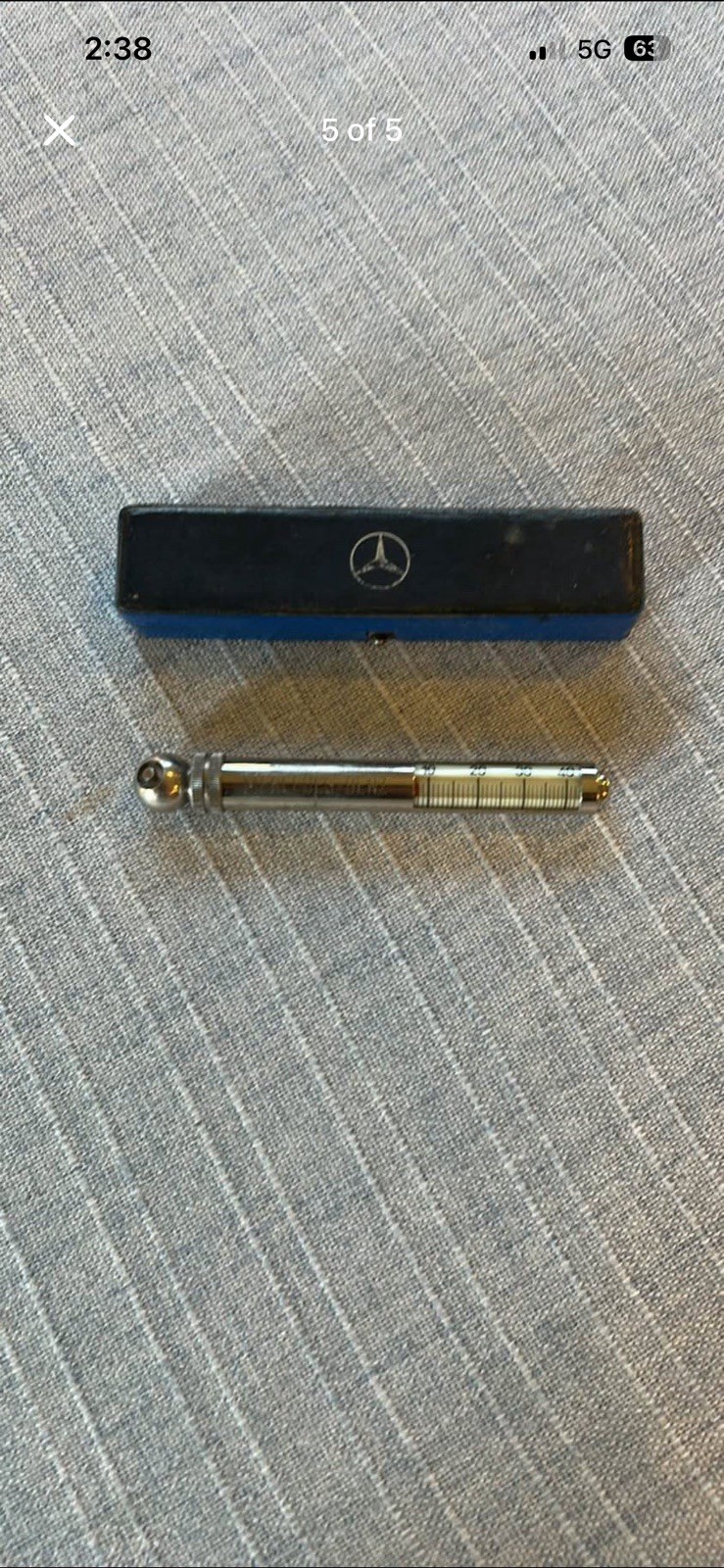 MERCEDES BENZ TIRE PRESSURE GAUGE MB ACCESSORY MESSKO GULWING 4 BAR MERCEDES BENZ TIRE PRESSURE GAUGE MB ACCESSORY MESSKO GULWING 4 BAR