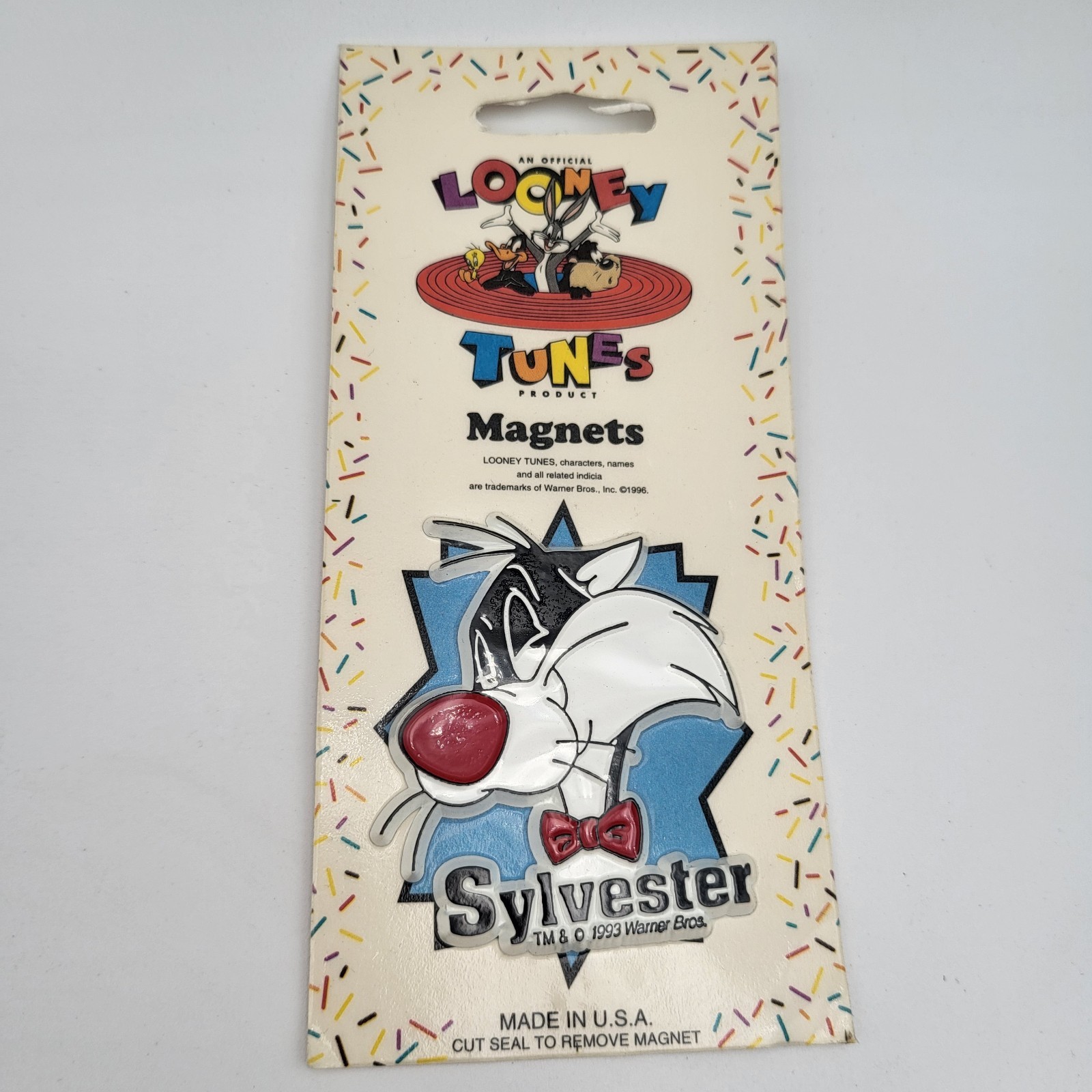 Vintage Looney Tunes Magnet 1993 Sylvester Magnet Warner Bros. USA~ New Vintage Looney Tunes Magnet 1993 Sylvester Magnet Warner Bros. USA~ New