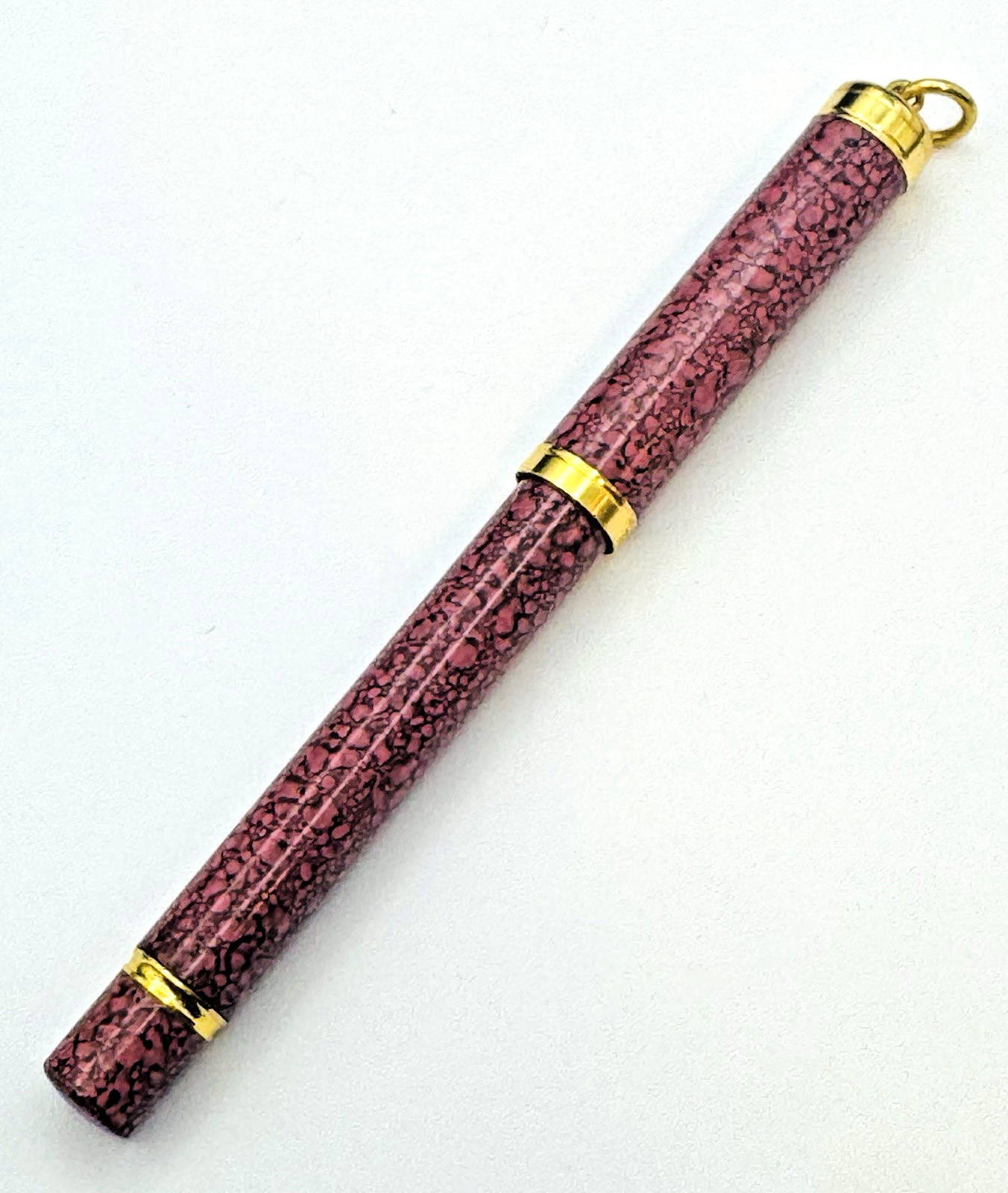 VNT Waterman Lady Charlotte Fountain Pen, Pink Cyclamen Marble, Ring Top, France VNT Waterman Lady Charlotte Fountain Pen, Pink Cyclamen Marble, Ring Top, France