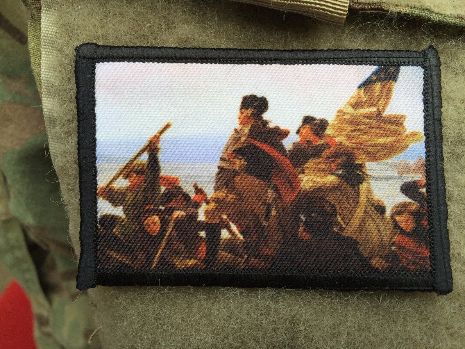 General George Washington Morale Patch Tactical ARMY Hook Military USA Badge 