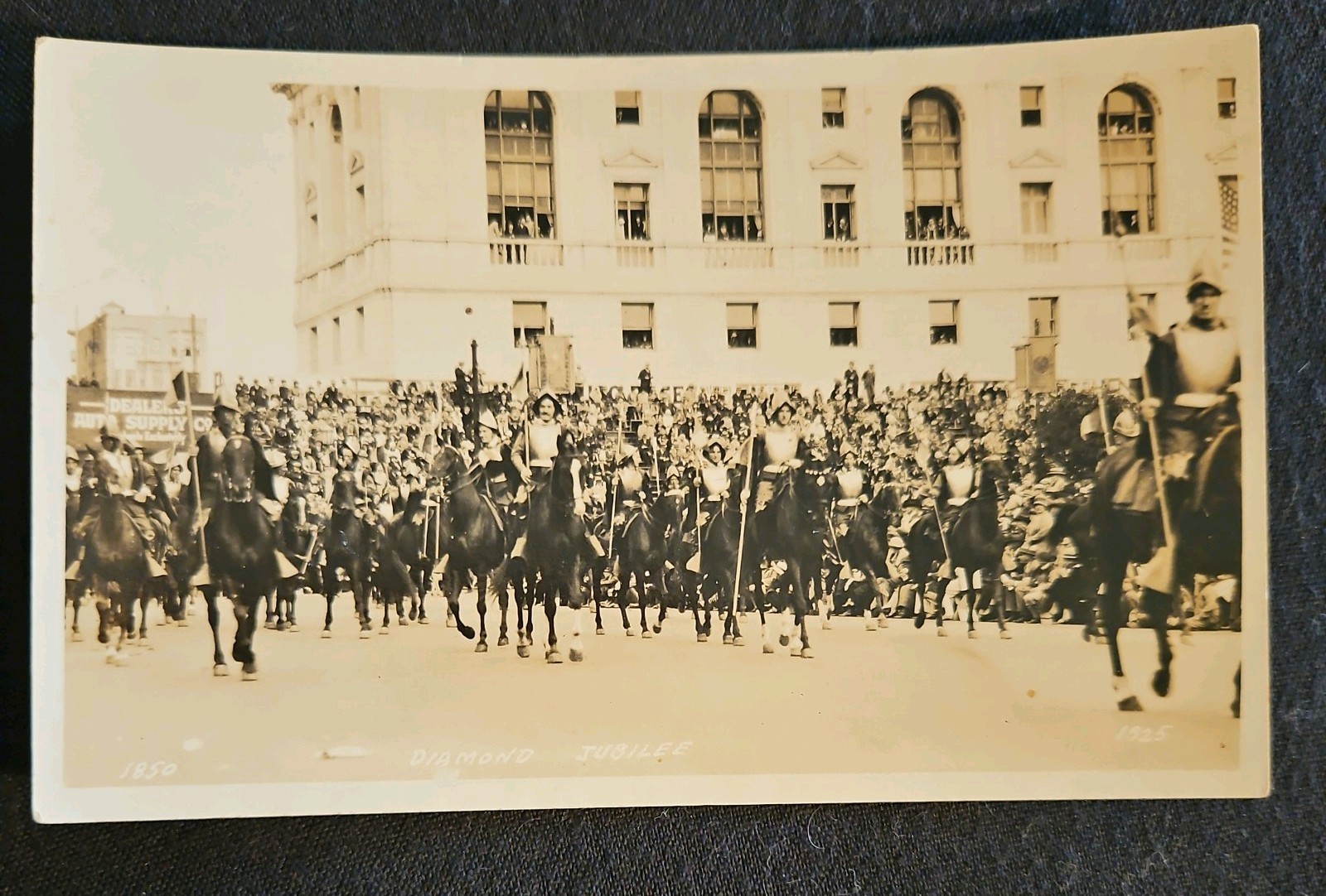 1925 S F Admission Day Parade soldiers on Horses Diamond Jubilee RPPC Photo 1925 S F Admission Day Parade soldiers on Horses Diamond Jubilee RPPC Photo