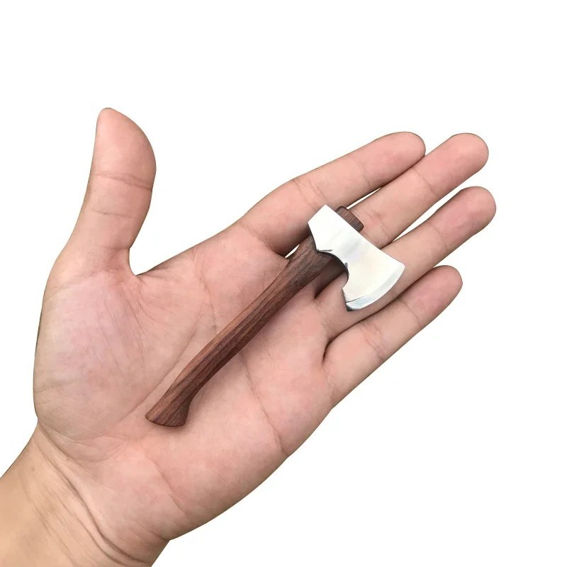 Mini Mountain Axe 7Cr13MoV Stainless Steel Wood Handle Camping Outdoor Mini Axe Mini Mountain Axe 7Cr13MoV Stainless Steel Wood Handle Camping Outdoor Mini Axe
