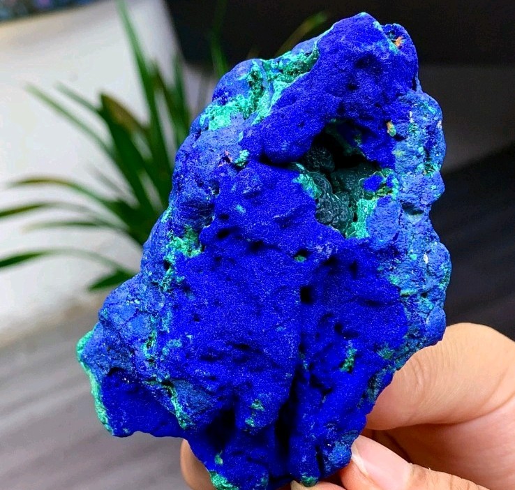 287G BEST Natural Azurite/Malachite crystal minerals specimens