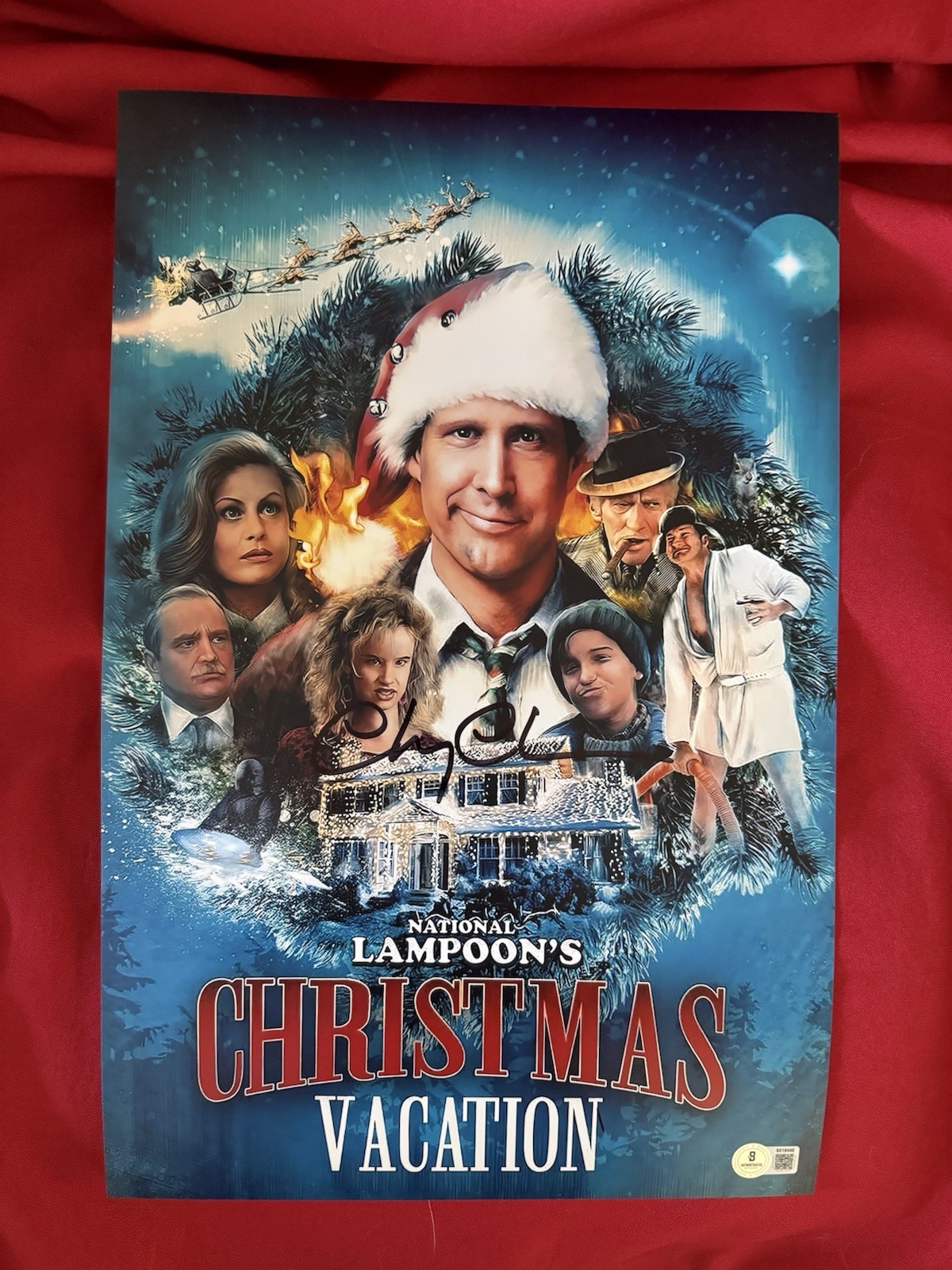 CHEVY CHASE SIGNED AUTO CHRISTMAS VACATION 11X17 PHOTO BECKETT COA CHEVY CHASE SIGNED AUTO CHRISTMAS VACATION 11X17 PHOTO BECKETT COA