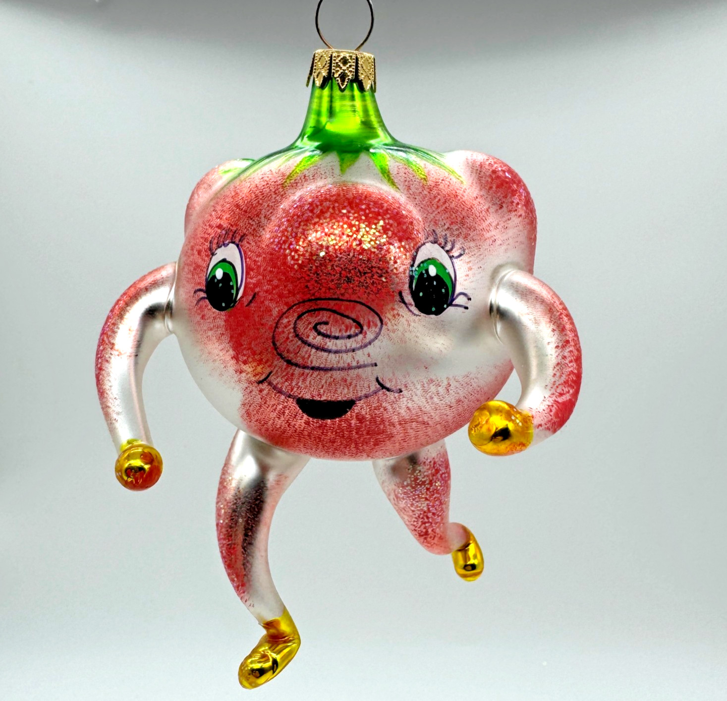 Vintage 1993 Christopher Radko Italian Tutti Frutti Tomato Ornament Vintage 1993 Christopher Radko Italian Tutti Frutti Tomato Ornament