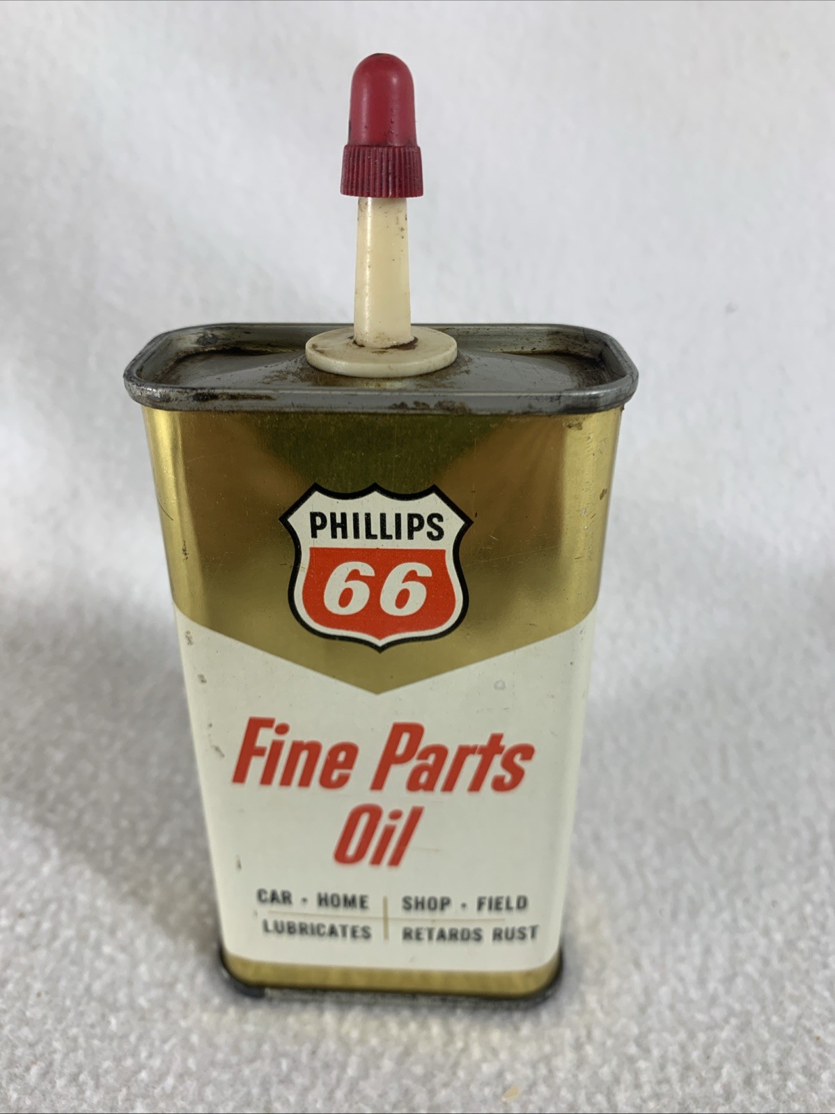 Vintage 1960’s Phillips 66 Fine Parts Oil Empty Handy Household Metal Oil Can Vintage 1960’s Phillips 66 Fine Parts Oil Empty Handy Household Metal Oil Can