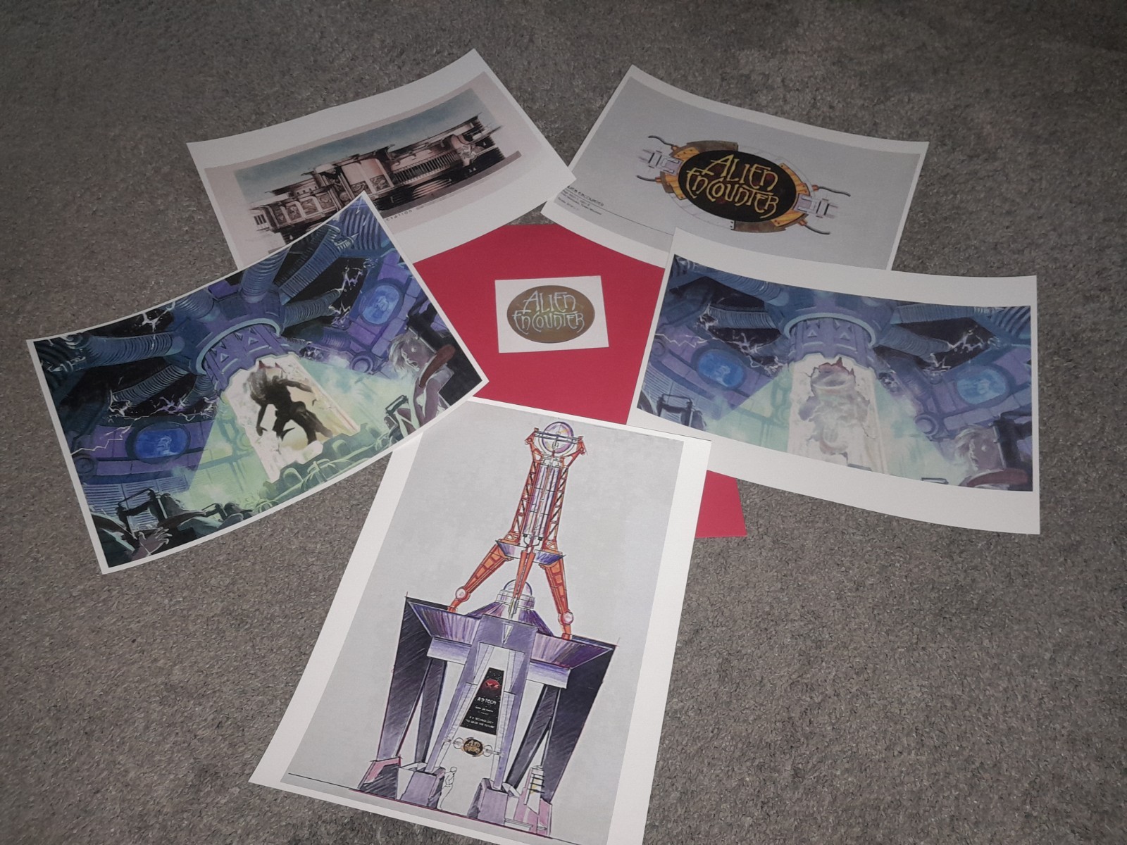 ALIEN ENCOUNTER DISNEY WORLD SPECIAL EVENT ARTWORK SET ALIEN ENCOUNTER DISNEY WORLD SPECIAL EVENT ARTWORK SET