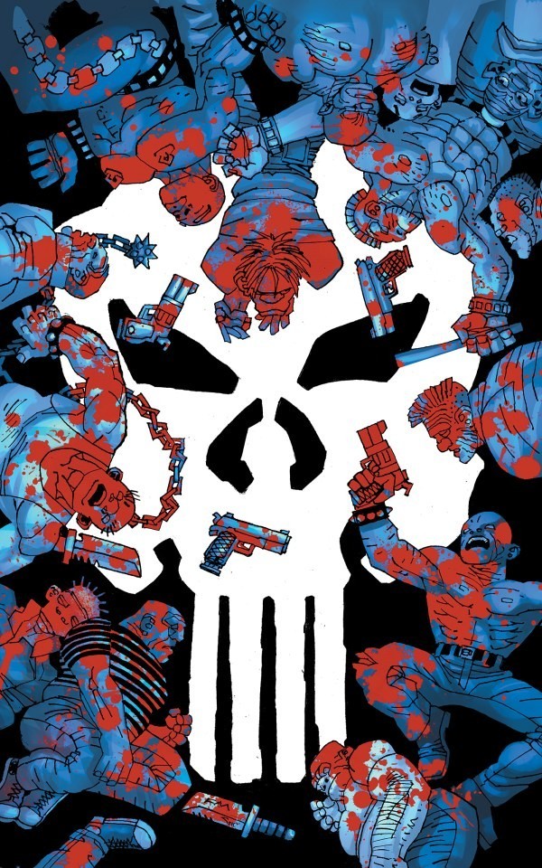 PUNISHER RED BAND #1 - FRANK MILLER VIRGIN VARIANT RATIO 1:100 PUNISHER RED BAND #1 - FRANK MILLER VIRGIN VARIANT RATIO 1:100