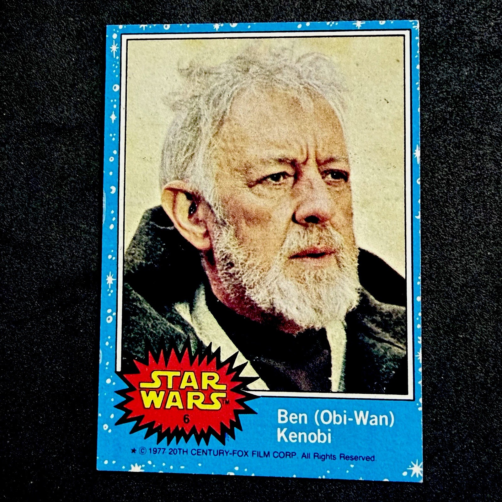 1977 Topps Star Wars #6 Obi-Wan Kenobi NM-MT 1977 Topps Star Wars #6 Obi-Wan Kenobi NM-MT