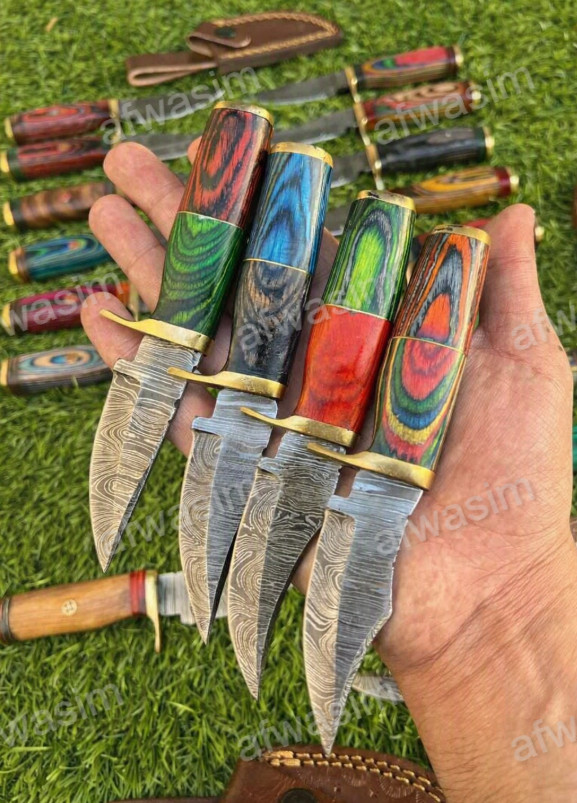 LOT OF 20PCS, 6" DAMASCUS SKINNER KNIVES LOT OF 20PCS, 6" DAMASCUS SKINNER KNIVES