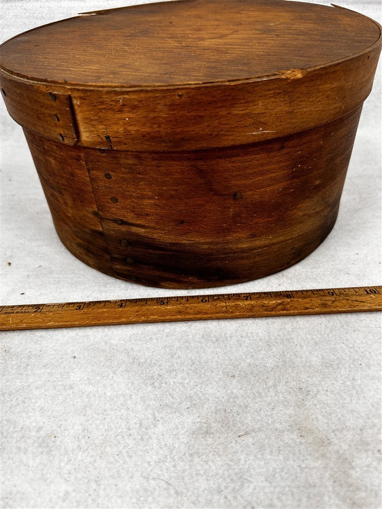 antique pantry box 9.75 x 5 in. tall natural finish slight damage 19th c antique pantry box 9.75 x 5 in. tall natural finish slight damage 19th c