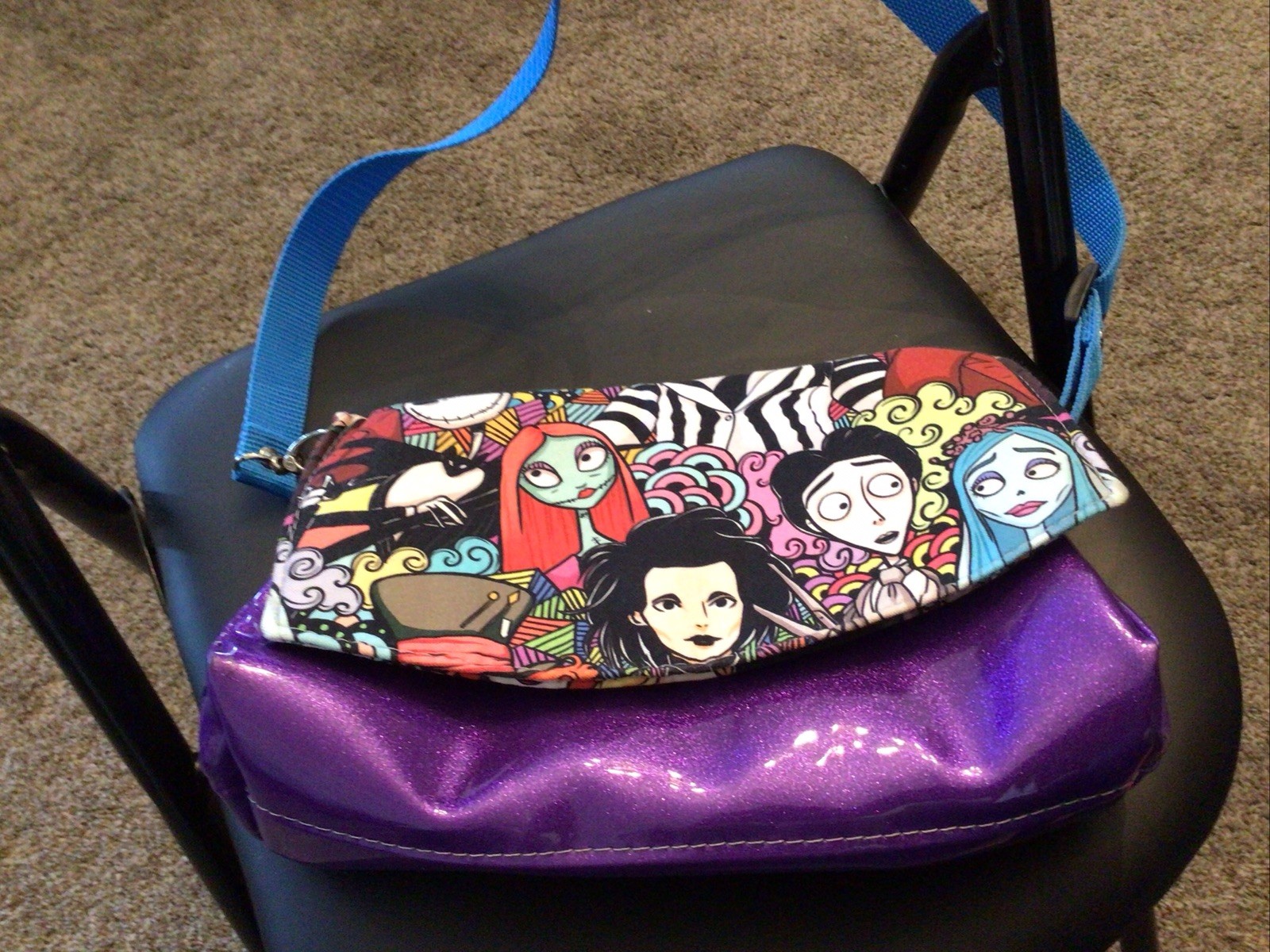 Tim Burton Character Mashup “Swoosh” Crossbody Bag, Independent designers Tim Burton Character Mashup “Swoosh” Crossbody Bag, Independent designers
