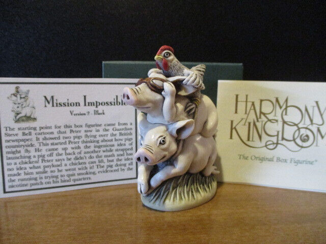 Harmony Kingdom Mission Impossible V2 When Pigs Fly UK Made SGN FE 100 RARE