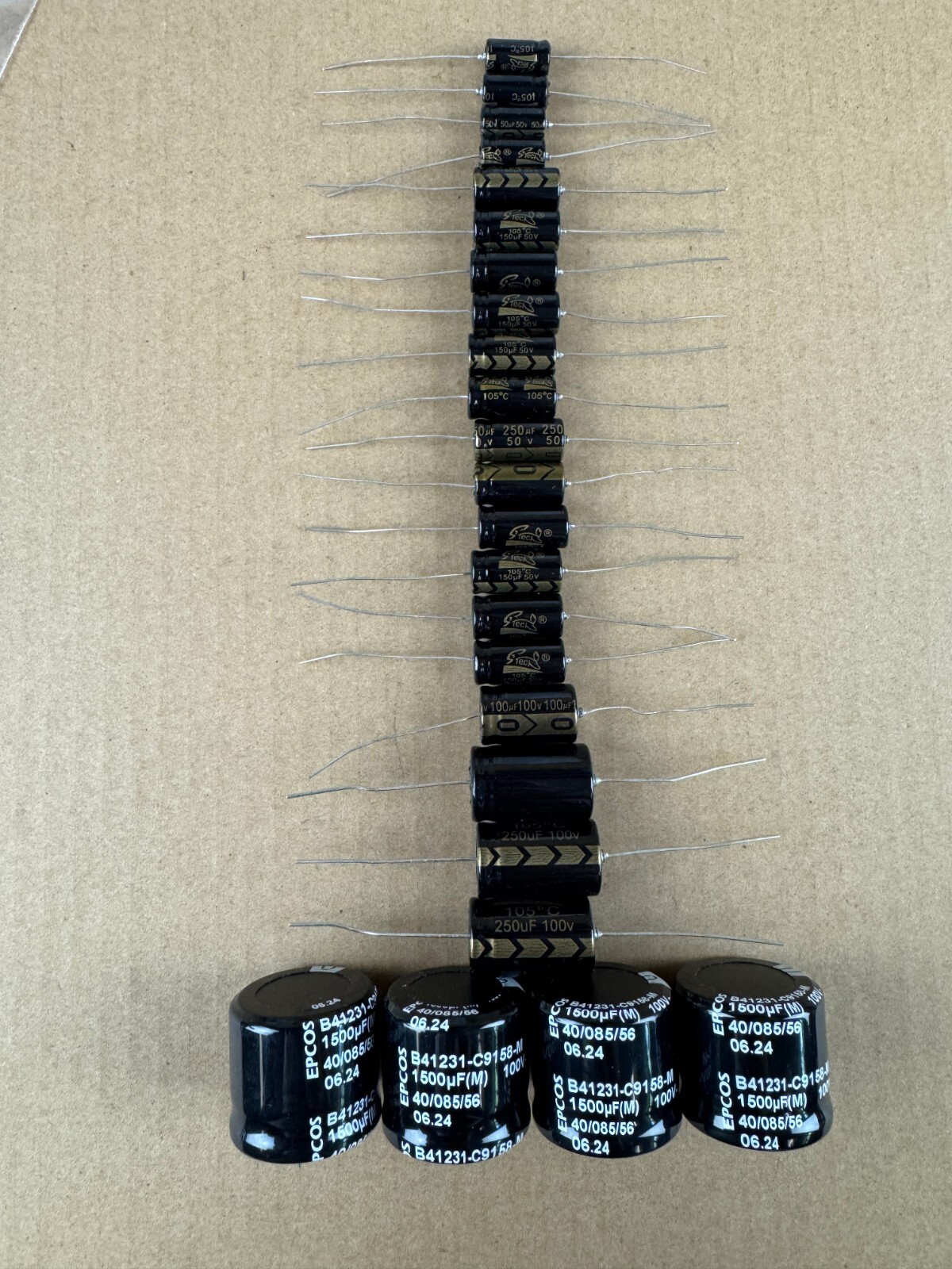 Rock-Ola 43500-A Jukebox Amplifier RECAP KIT Capacitors for Model 436 437