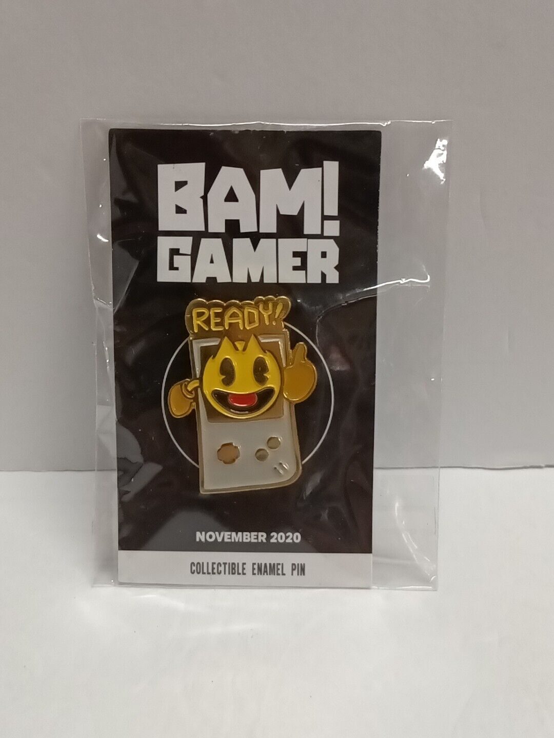 BAM Gamer Box Pac Man READY Collectible Enamel Pin Limited Release New