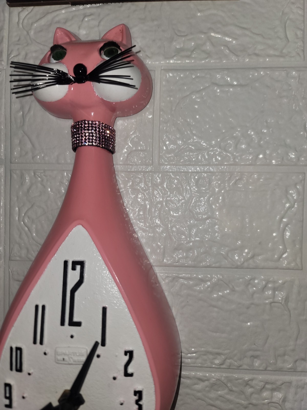 Rare 50s/60s Spartus Here Kitty Kitty June Cleaver's Kitty.  Fully Functional.