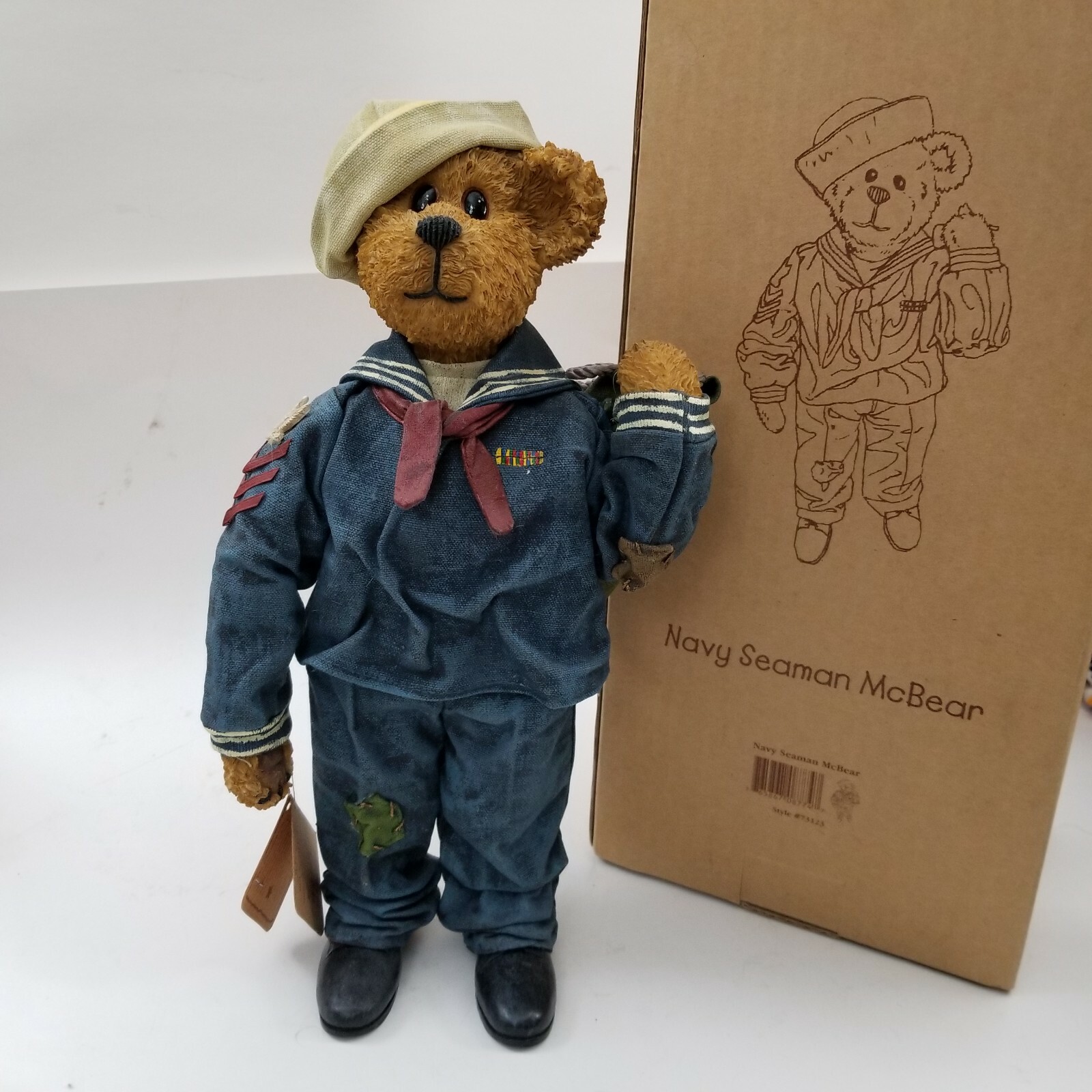 Boyds Bear Collection The Crumpletons Navy Seaman McBear Figurine 73123 Boyds Bear Collection The Crumpletons Navy Seaman McBear Figurine 73123