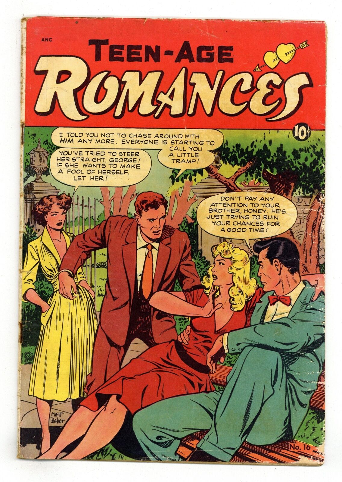 Teen-Age Romances #16 GD- 1.8 1951