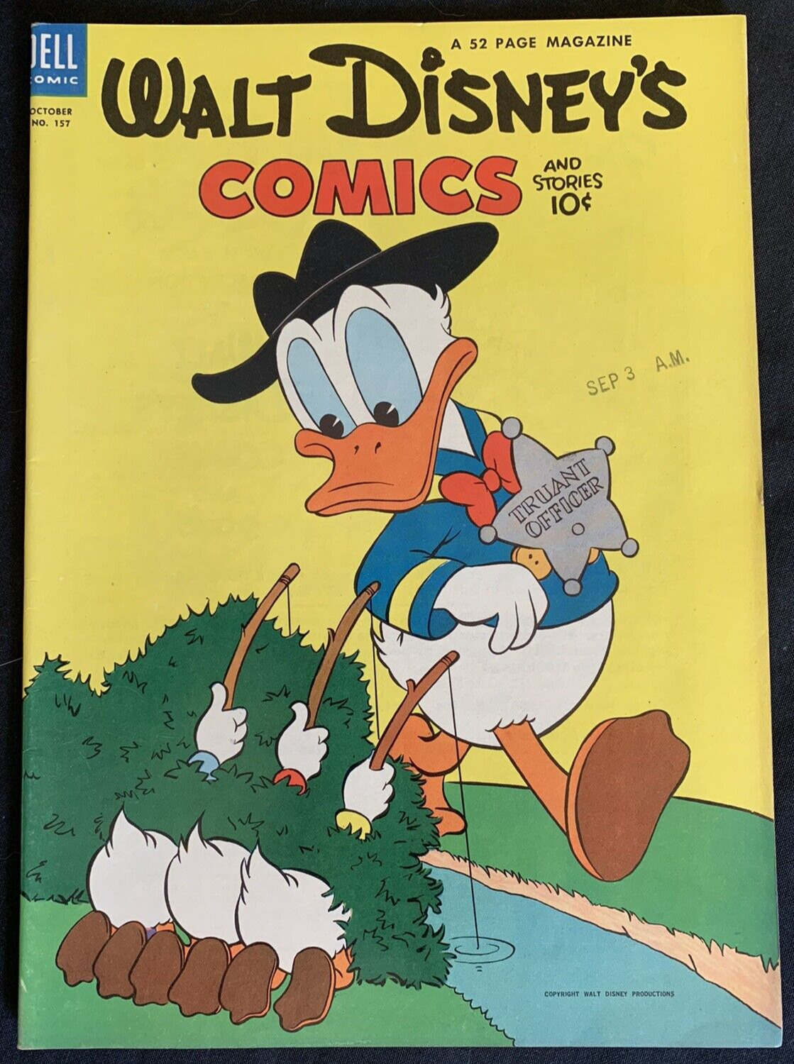 Walt Disney's Comics and Stories #157 Dell 1953 Donald Duck Barks Original Owner