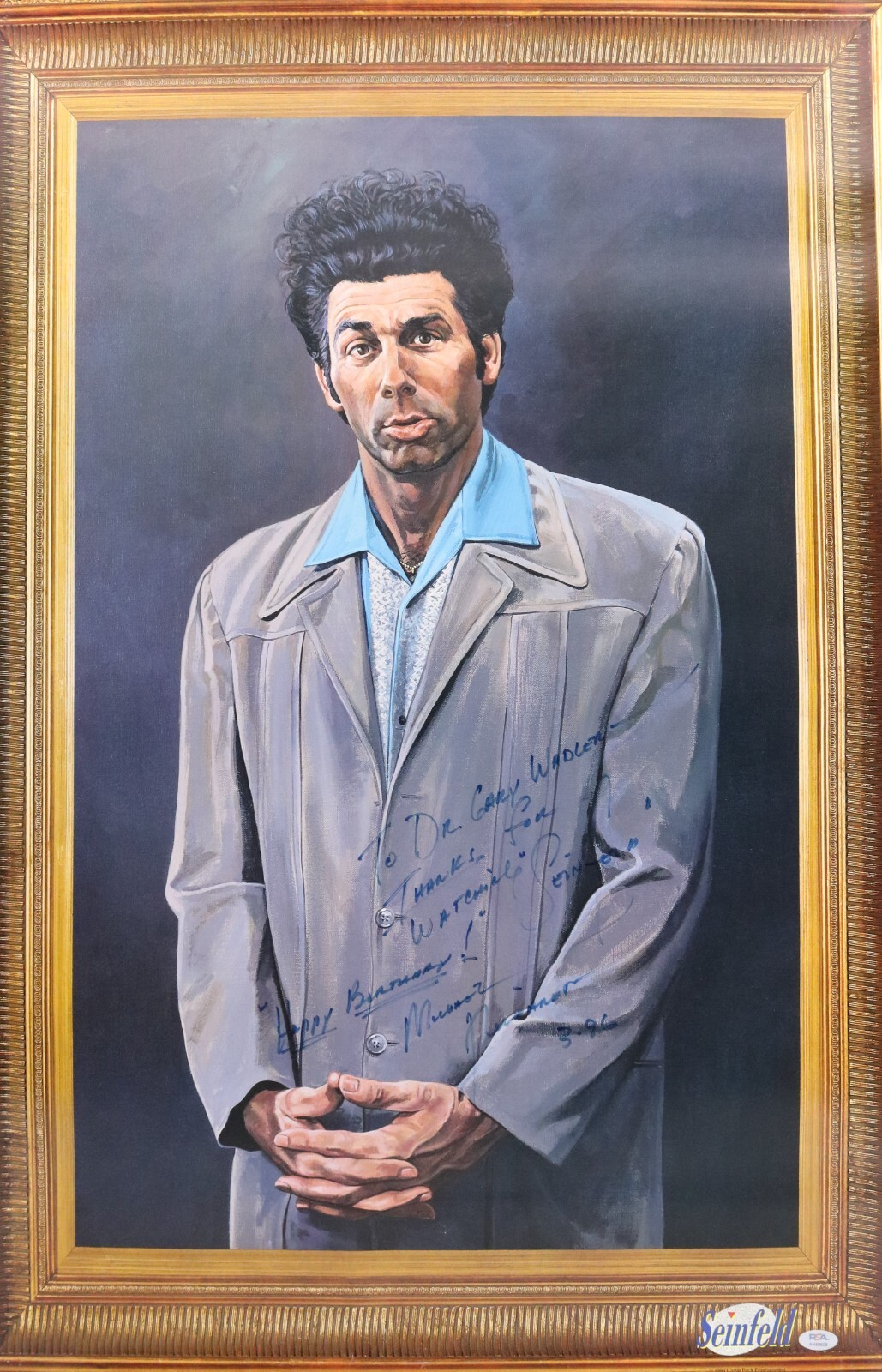 Michael Richards ~ Signed Autographed Seinfeld Cosmo Kramer Poster ~ PSA DNA Michael Richards ~ Signed Autographed Seinfeld Cosmo Kramer Poster ~ PSA DNA