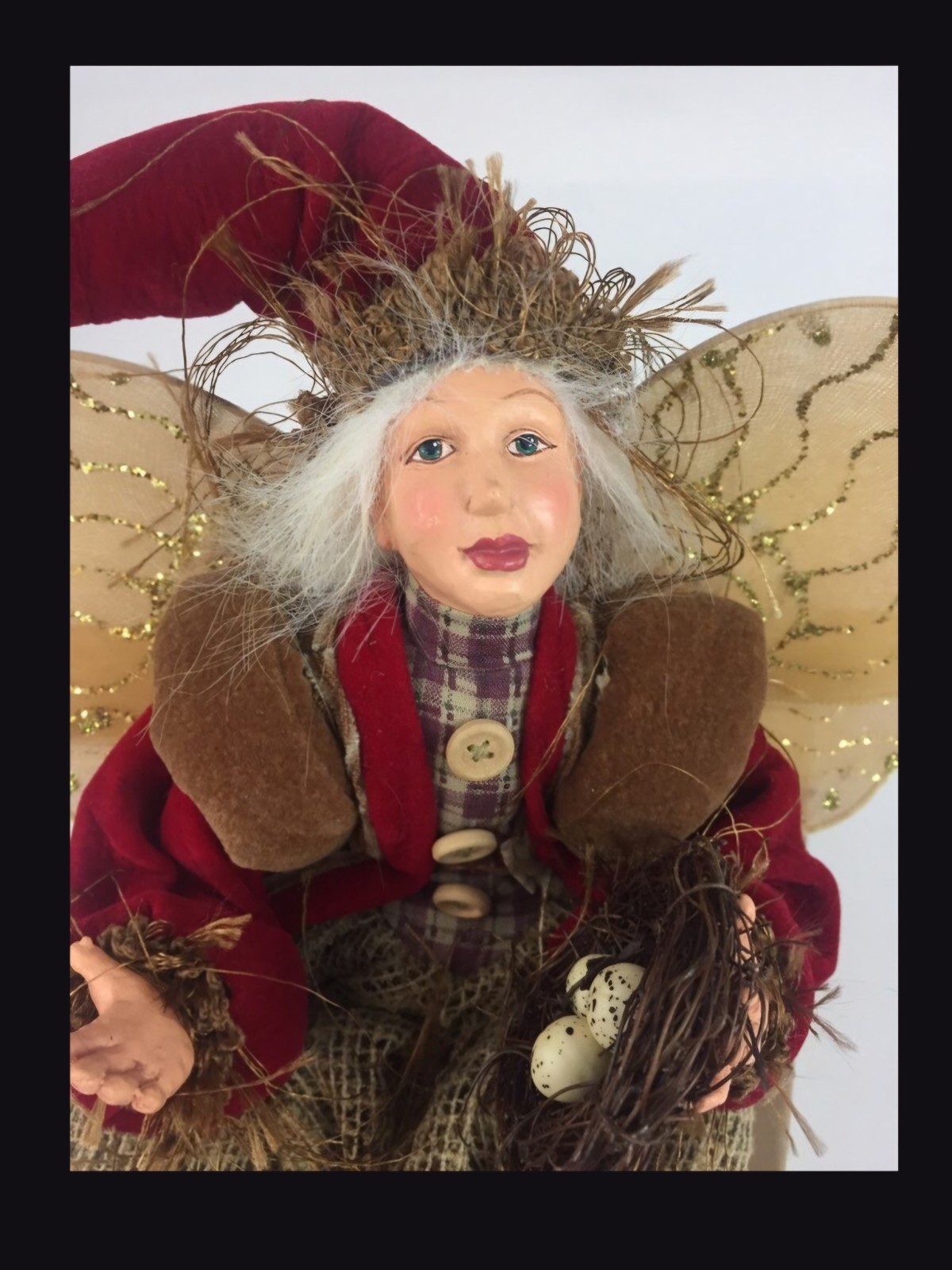 Woodland Fairy Winward Holidays Elf Doll 12" Vintage, Winged, Posable