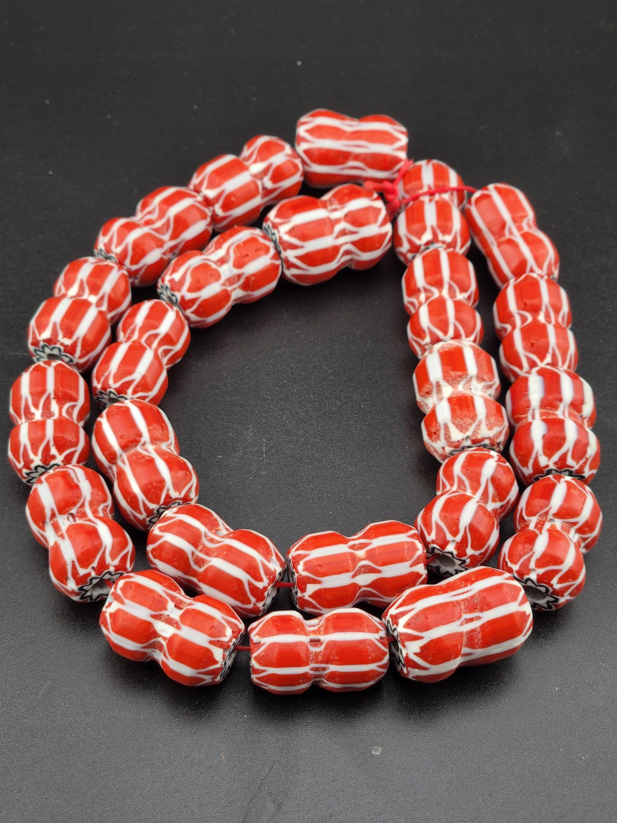 Vintage Venetian Unique style Chevron Beads 15mm Vintage Venetian Unique style Chevron Beads 15mm