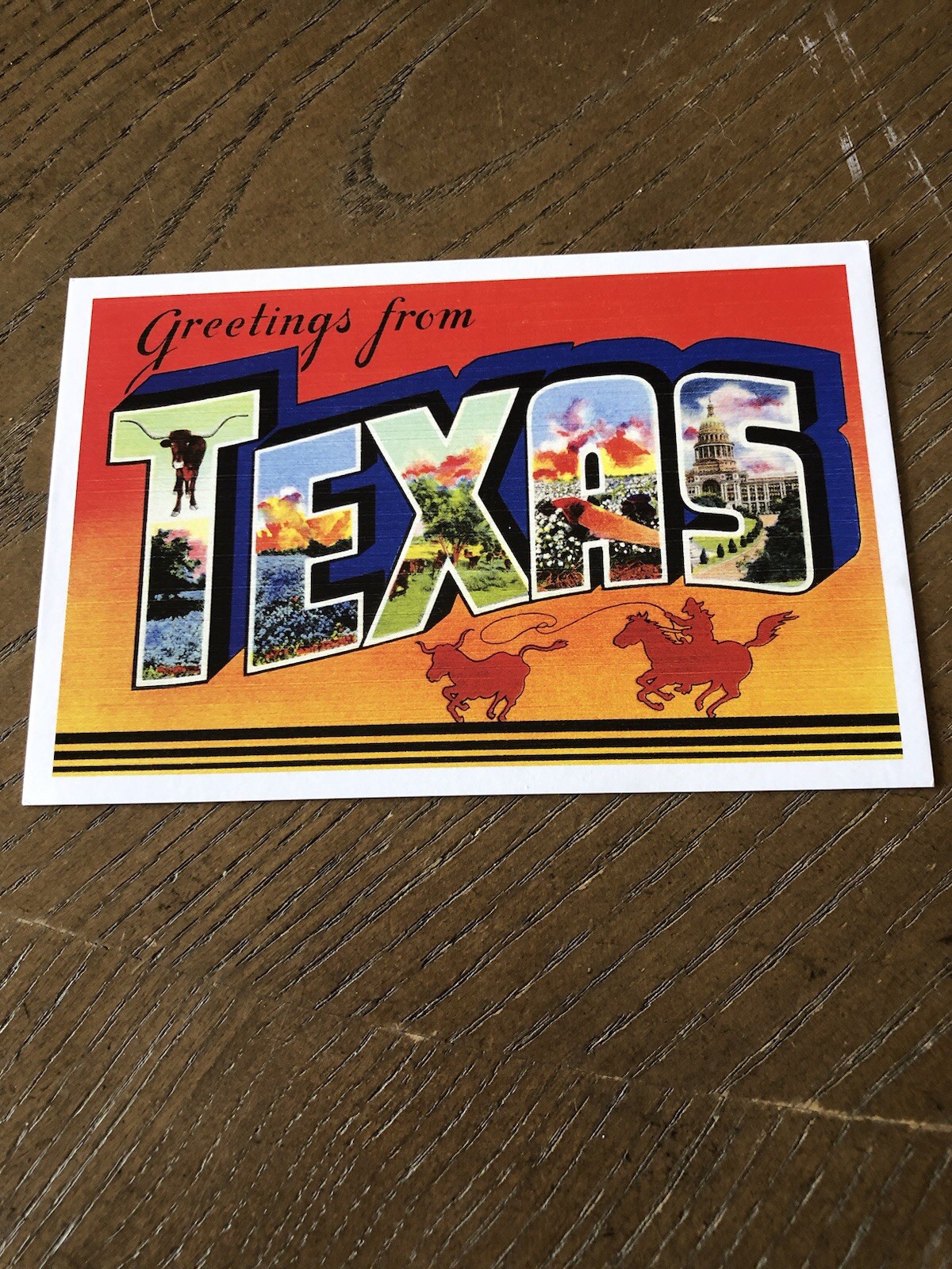 SALE Unused POSTCARD - Greetings From Texas SALE Unused POSTCARD - Greetings From Texas